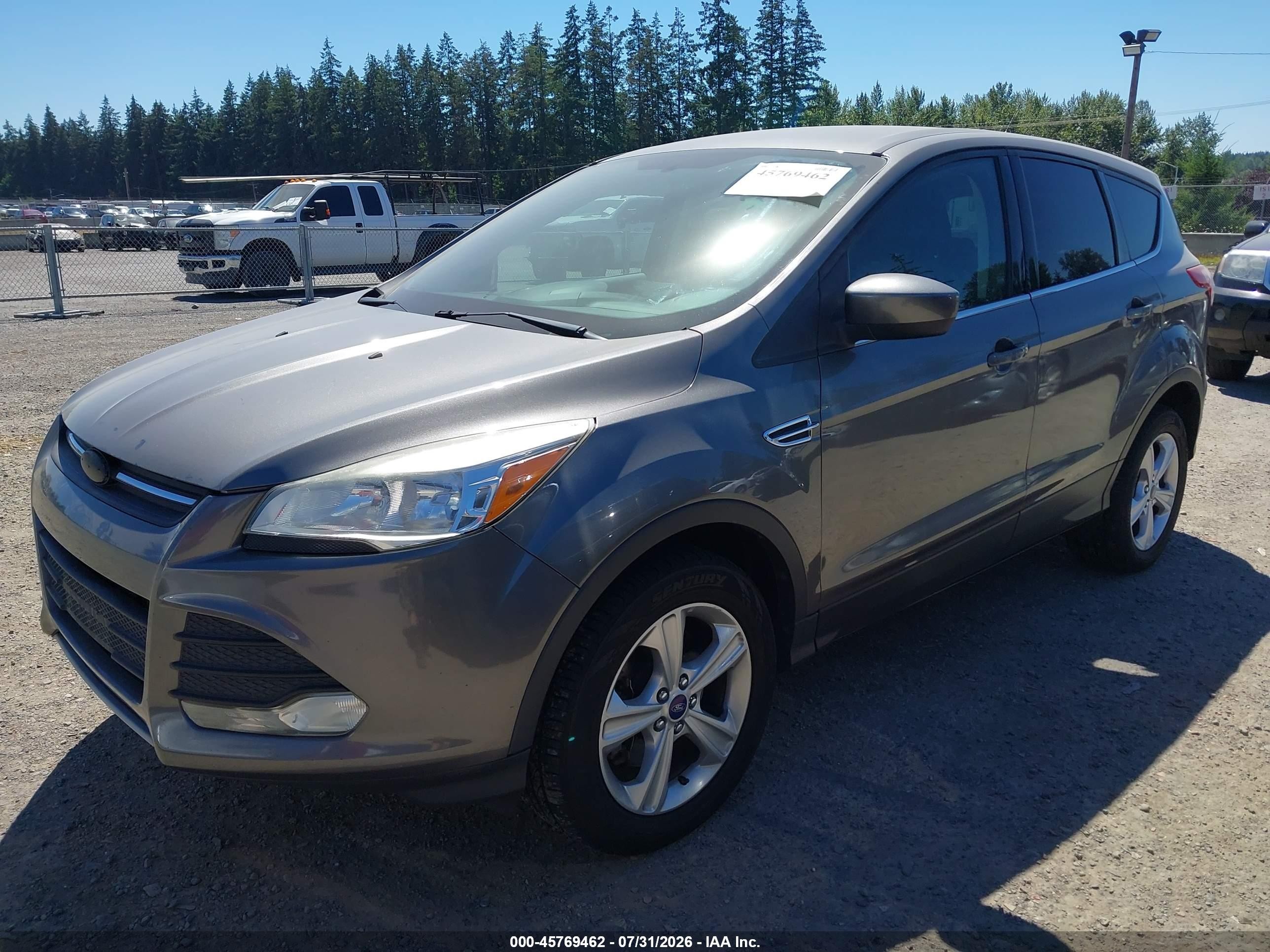 2013 Ford Escape Se Gray vin: 1FMCU9GX9DUA54819