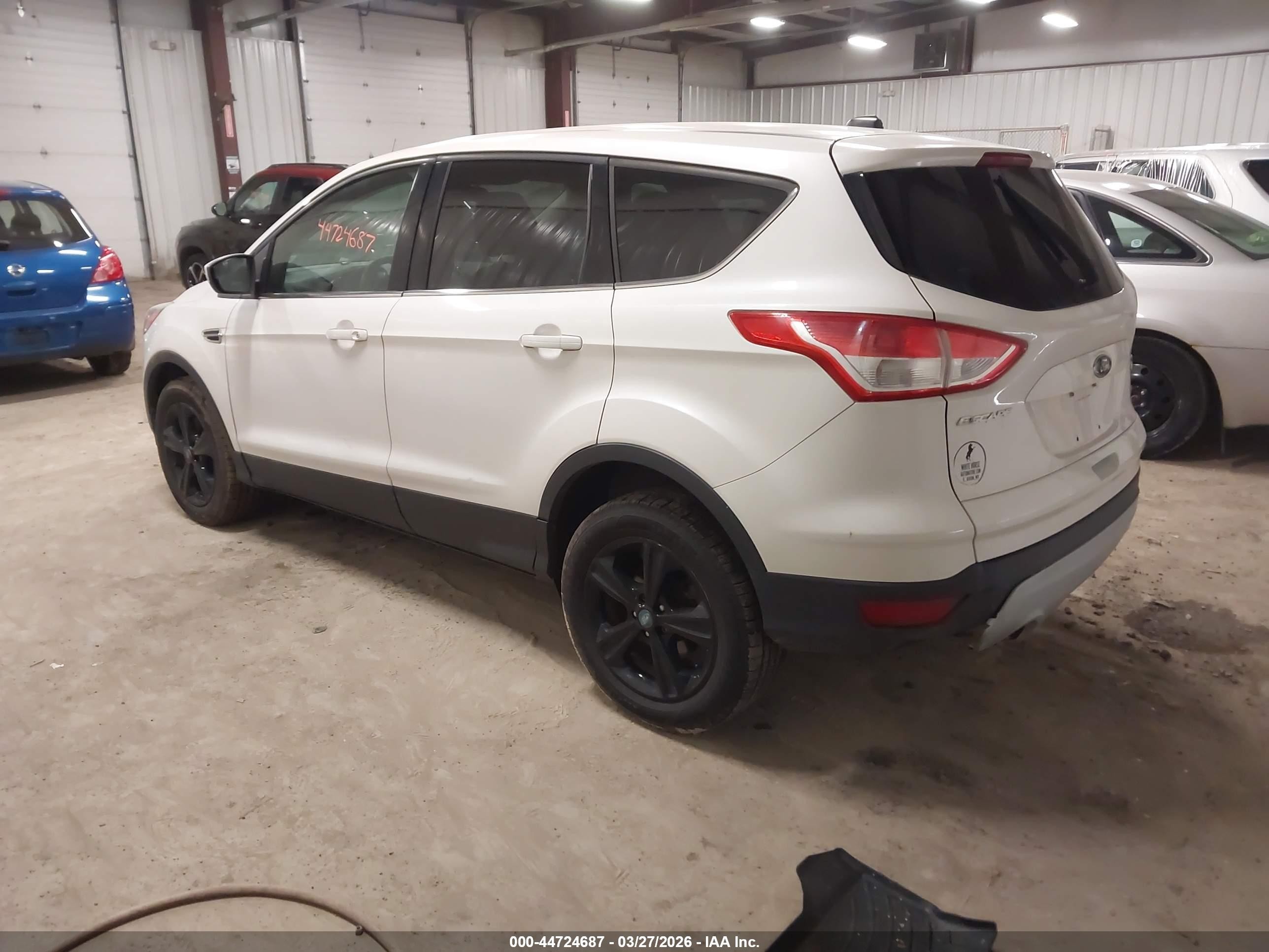 2013 Ford Escape Se White vin: 1FMCU9GX9DUA55937