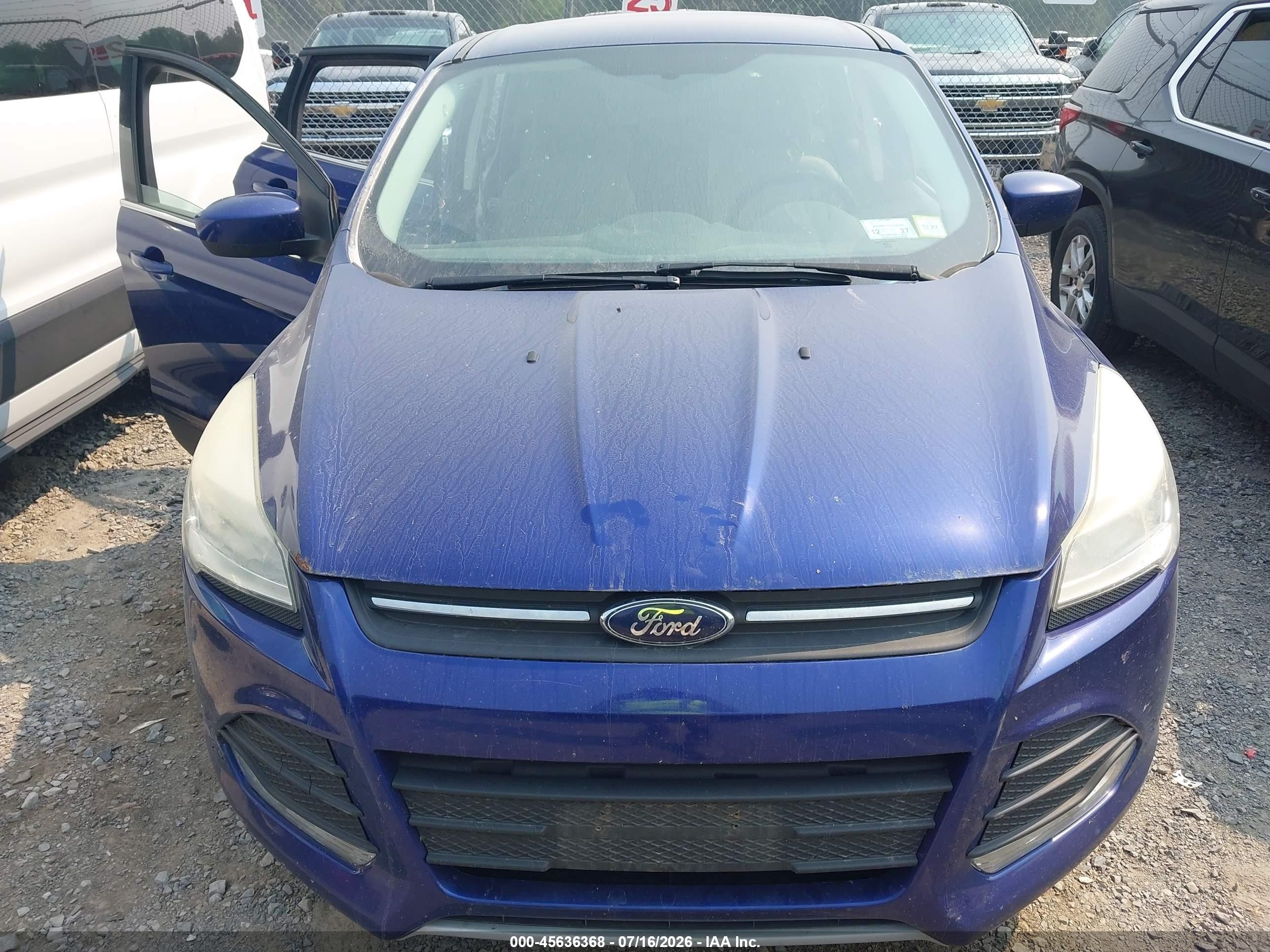 2013 Ford Escape Se Blue vin: 1FMCU9GX9DUB71736