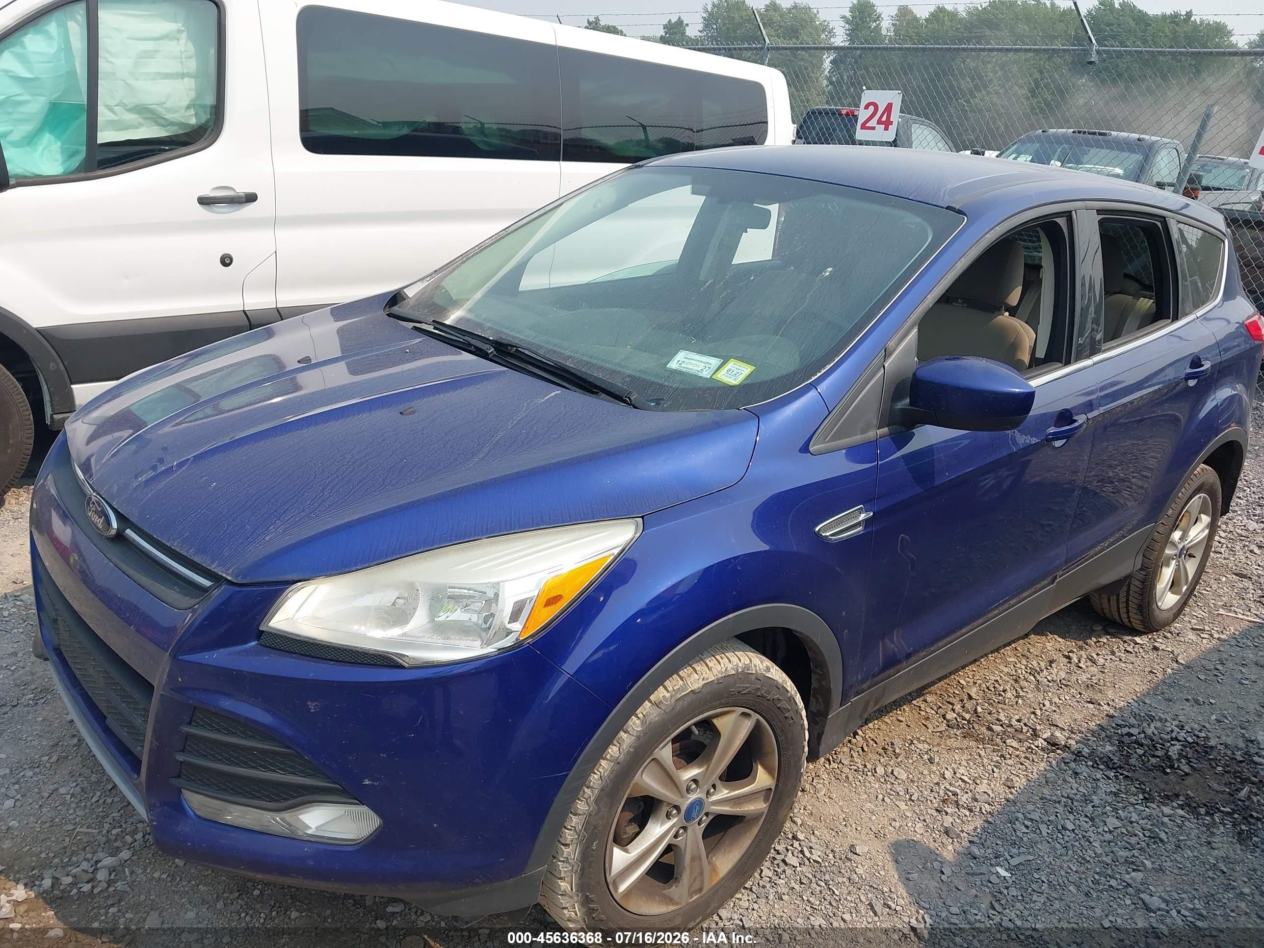 2013 Ford Escape Se Blue vin: 1FMCU9GX9DUB71736