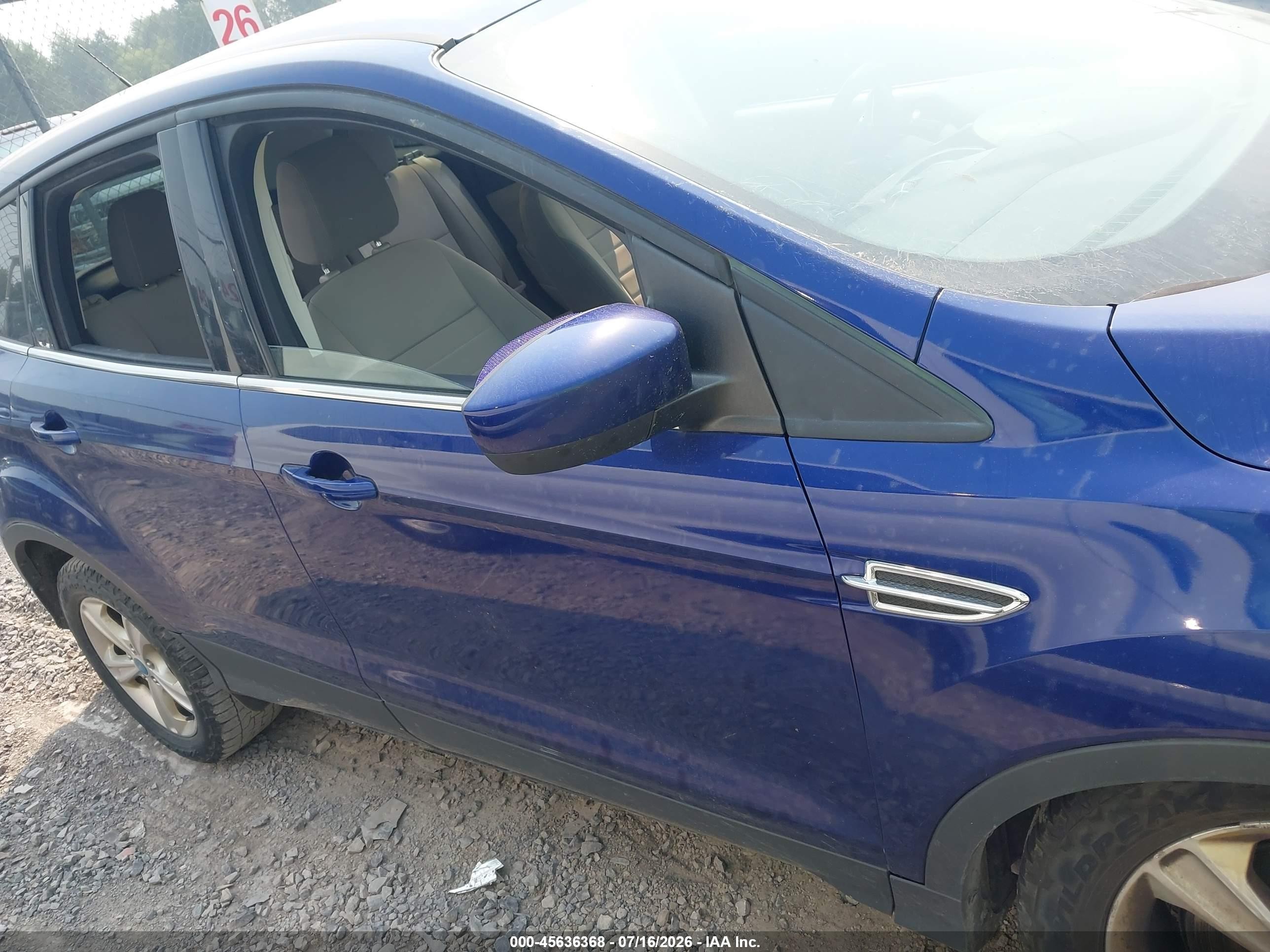 2013 Ford Escape Se Blue vin: 1FMCU9GX9DUB71736