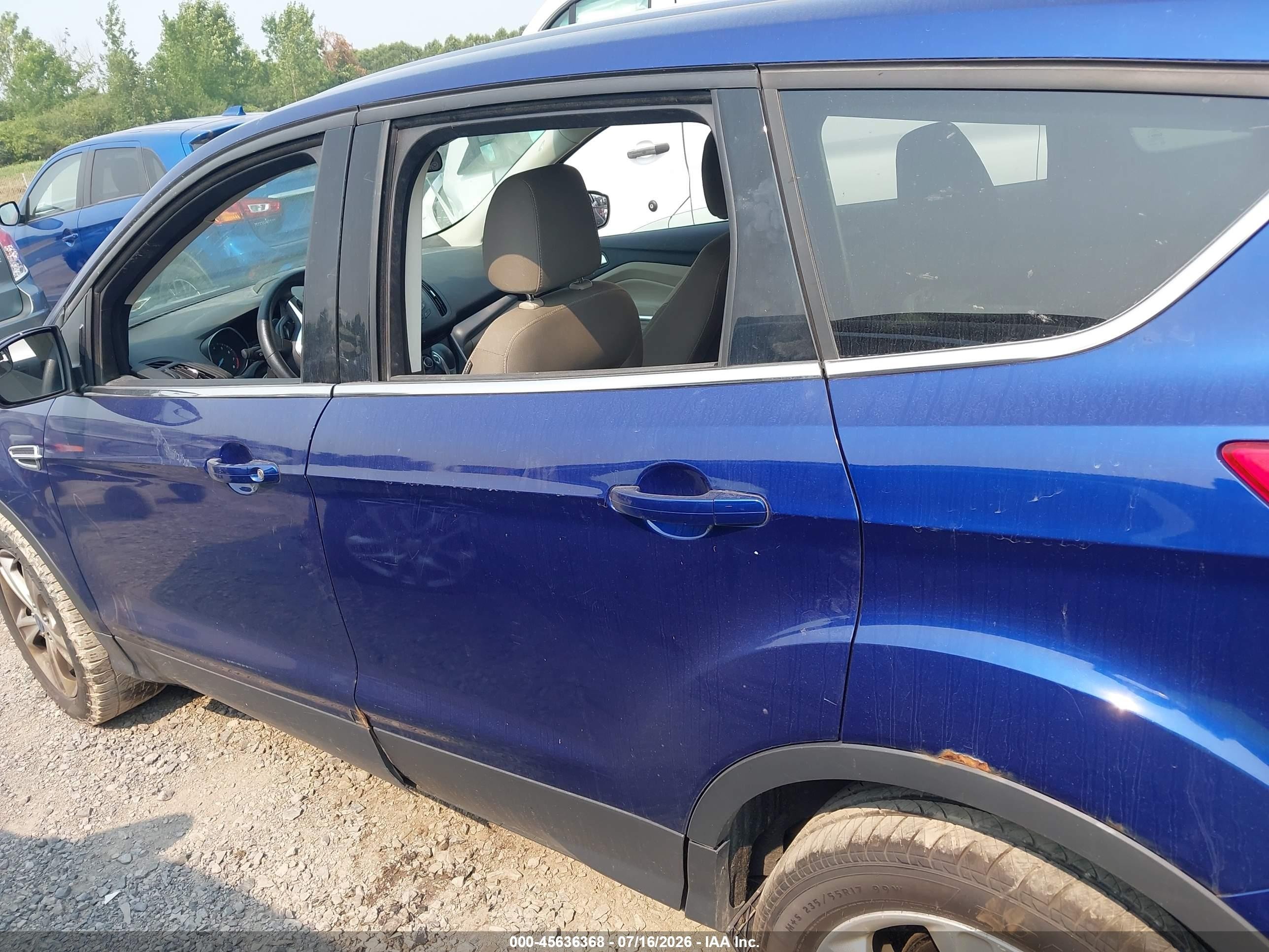 2013 Ford Escape Se Blue vin: 1FMCU9GX9DUB71736