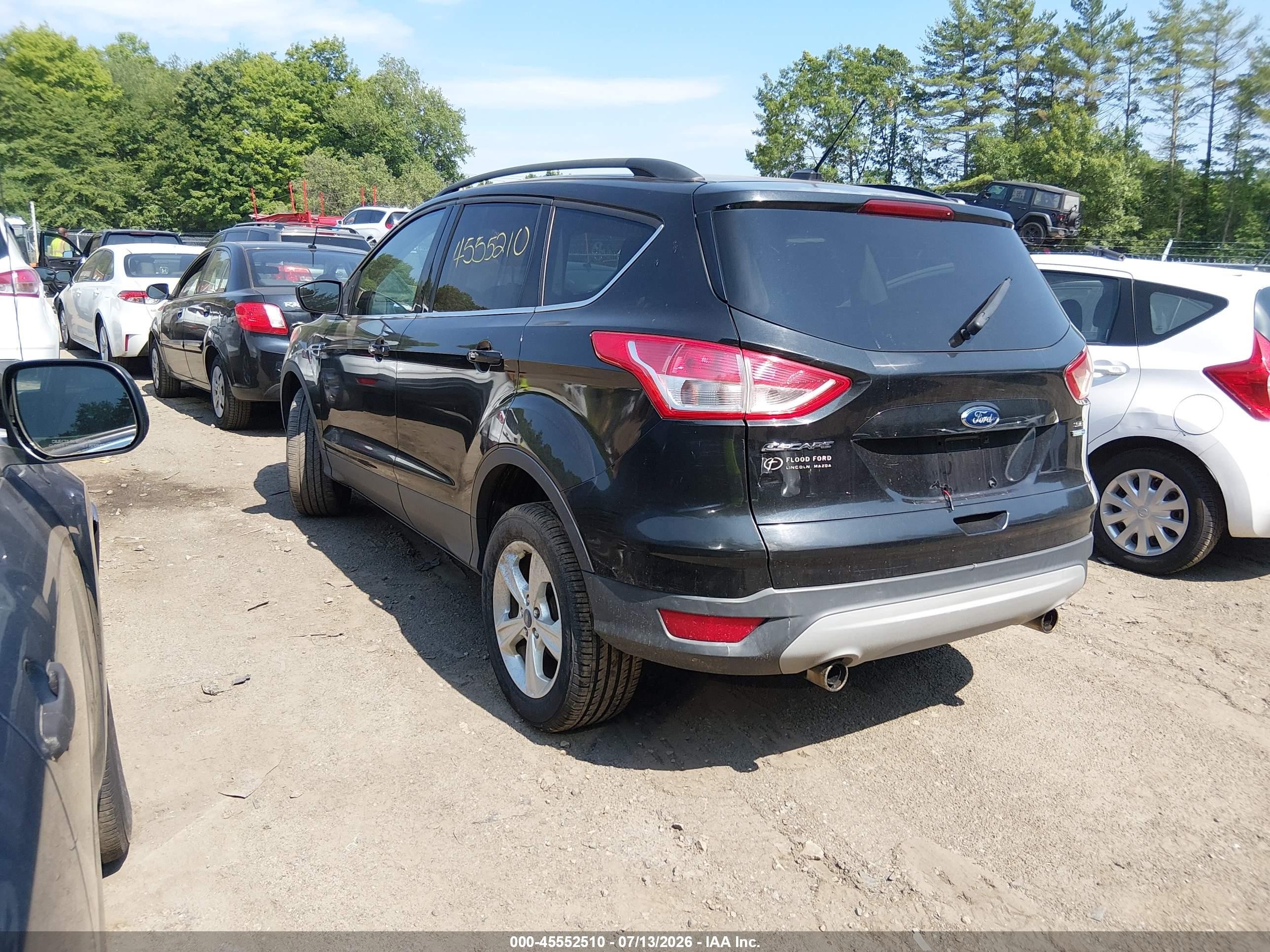 2013 Ford Escape Se Black vin: 1FMCU9GX9DUB88164