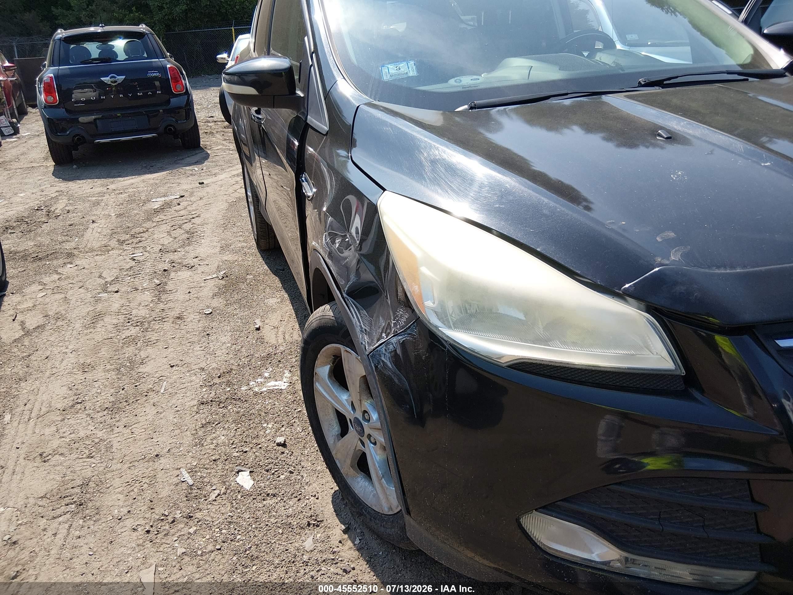 2013 Ford Escape Se Black vin: 1FMCU9GX9DUB88164