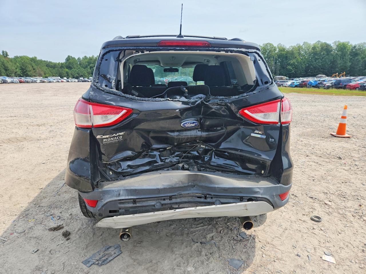 2013 Ford Escape Se Black vin: 1FMCU9GX9DUC40053
