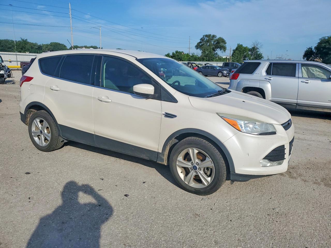 2013 Ford Escape Se White vin: 1FMCU9GX9DUC55104