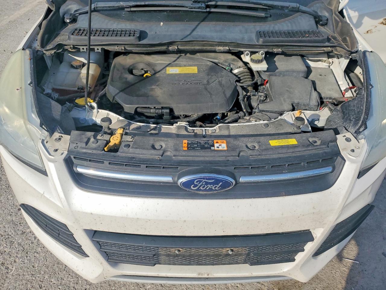 2013 Ford Escape Se White vin: 1FMCU9GX9DUC55104