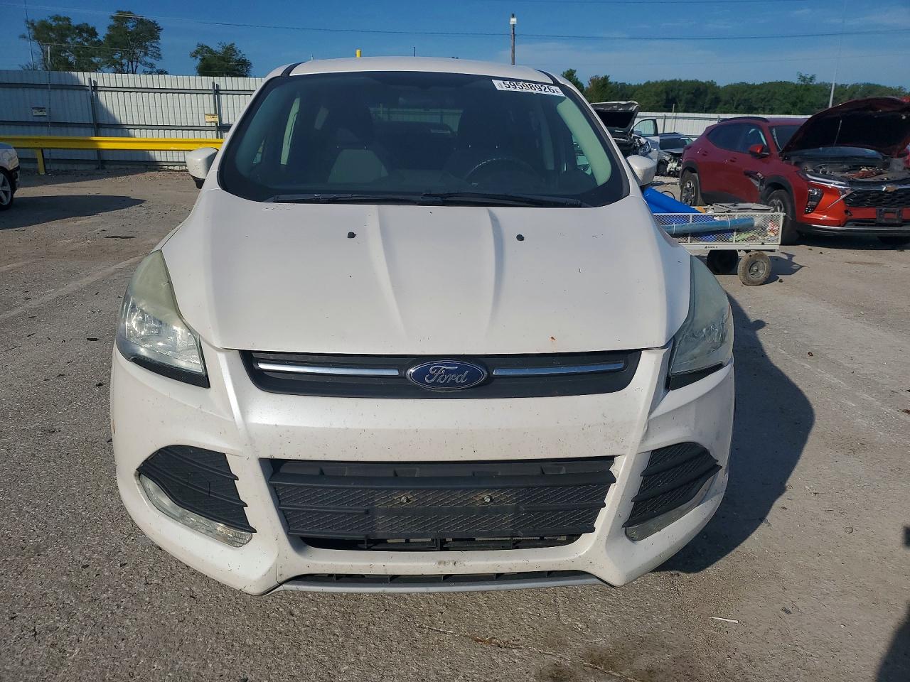 2013 Ford Escape Se White vin: 1FMCU9GX9DUC55104