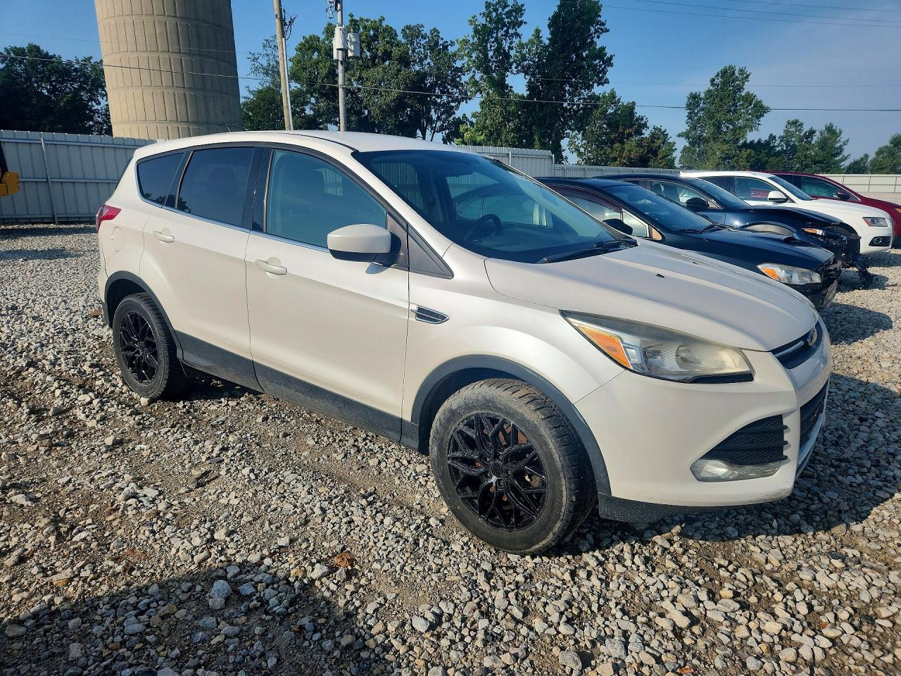 2013 Ford Escape Se White vin: 1FMCU9GX9DUD89594