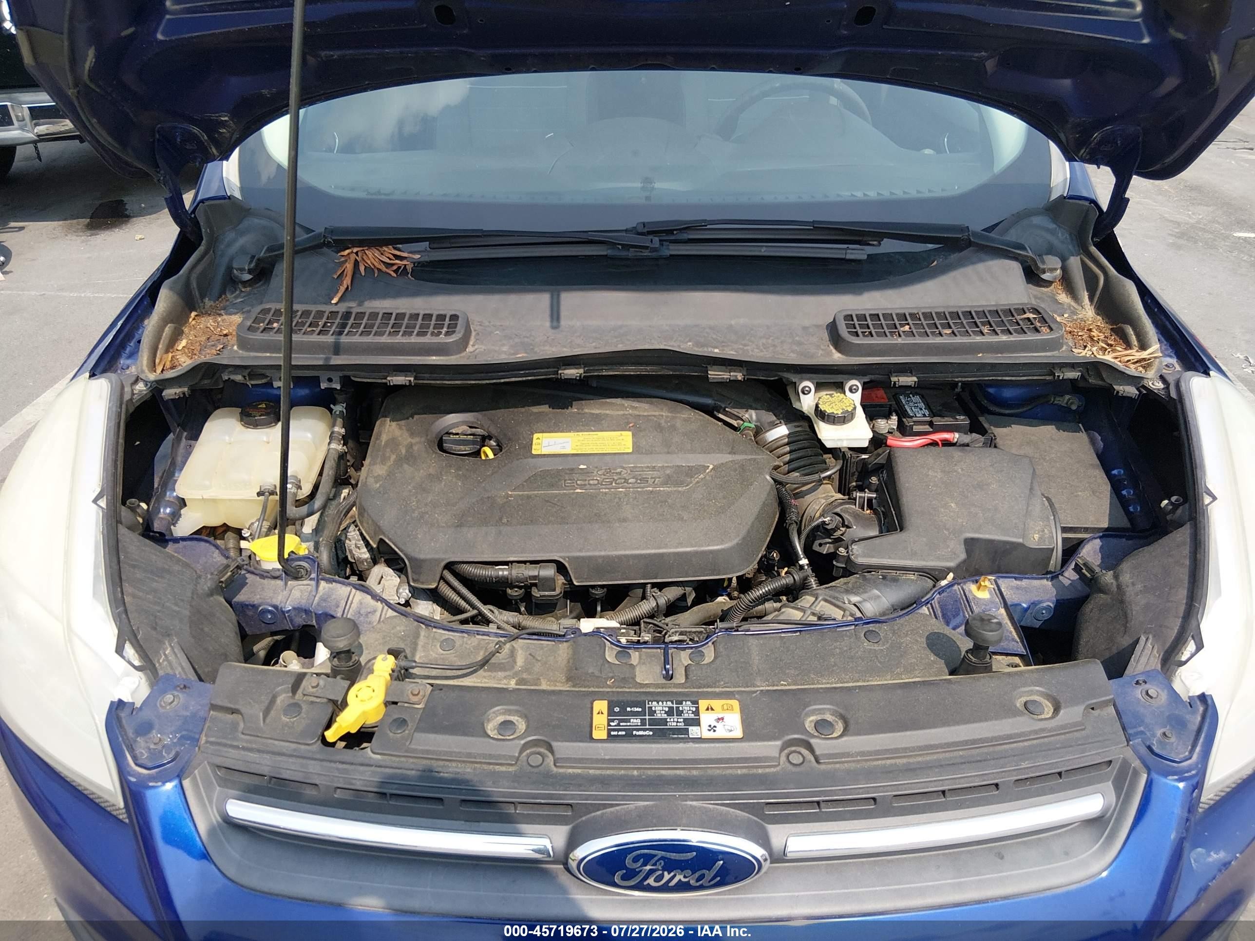 2014 Ford Escape Se Blue vin: 1FMCU9GX9EUA80838