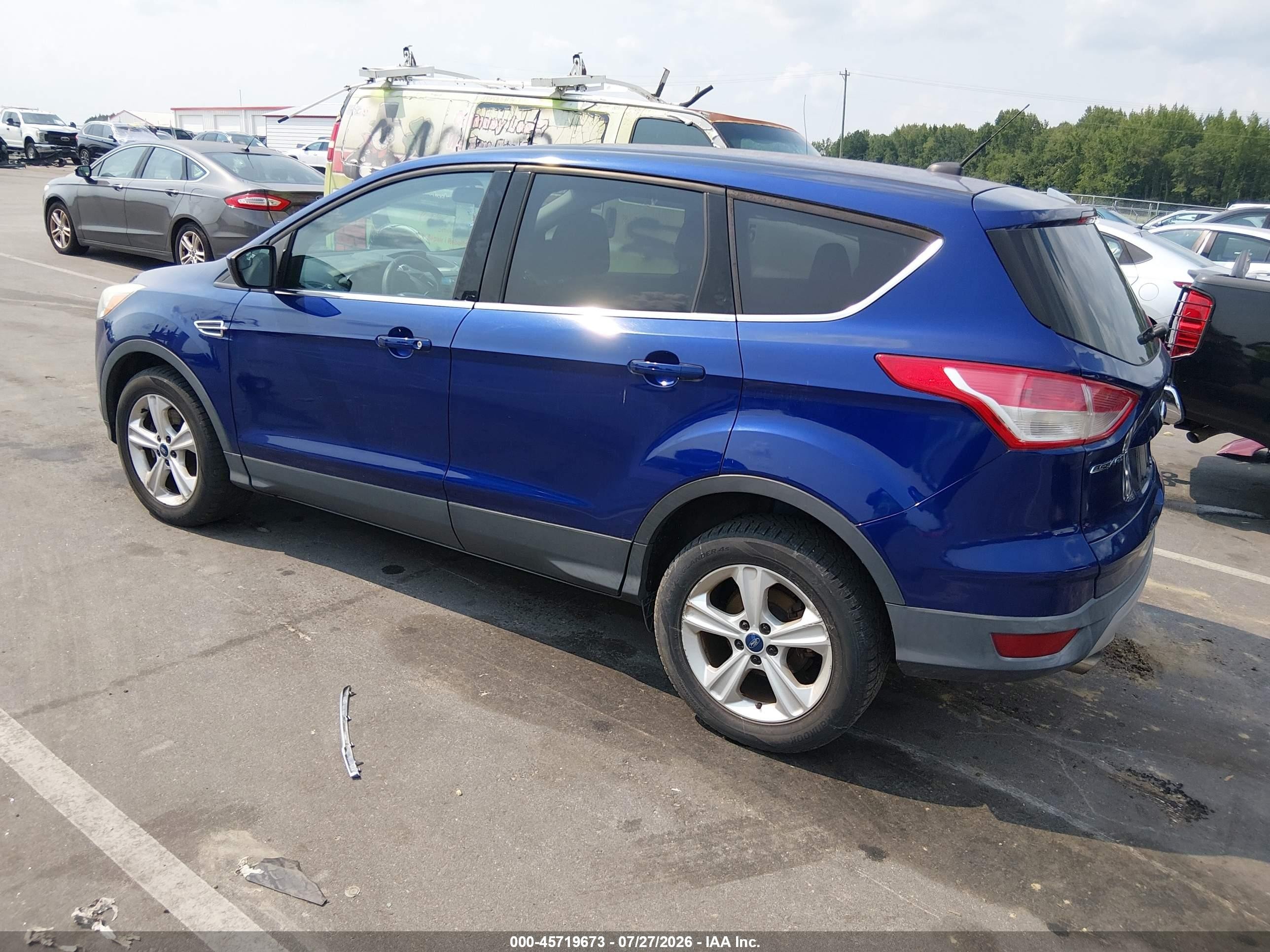 2014 Ford Escape Se Blue vin: 1FMCU9GX9EUA80838