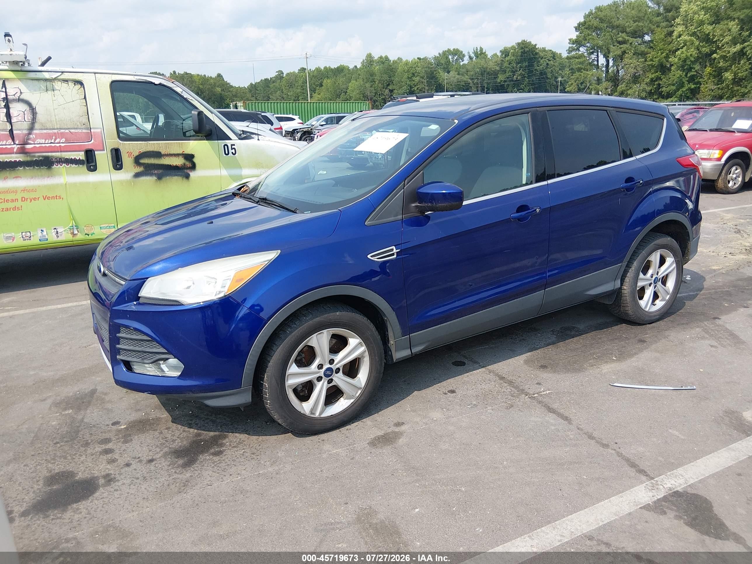 2014 Ford Escape Se Blue vin: 1FMCU9GX9EUA80838