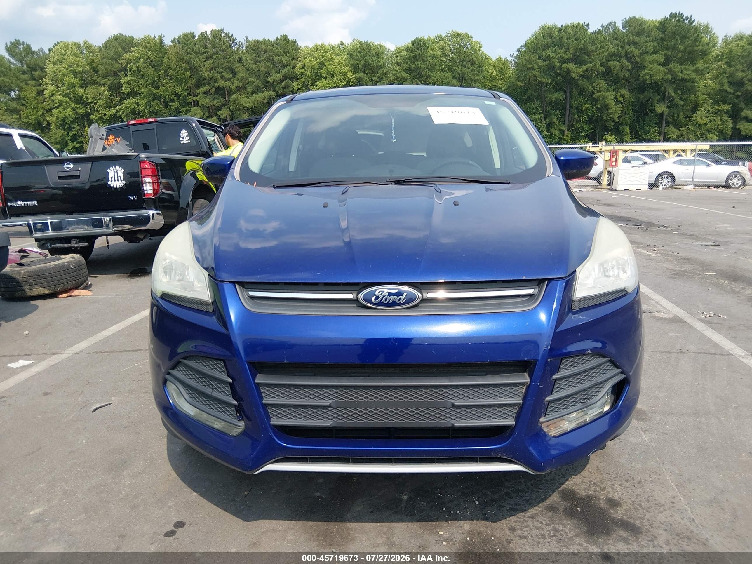 2014 Ford Escape Se Blue vin: 1FMCU9GX9EUA80838