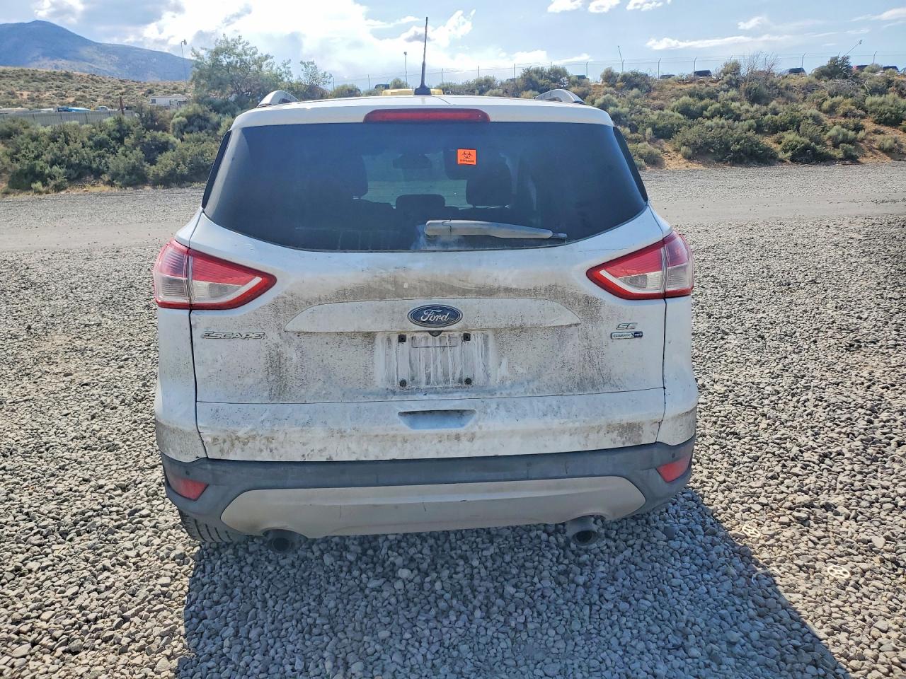 2014 Ford Escape Se White vin: 1FMCU9GX9EUA86235
