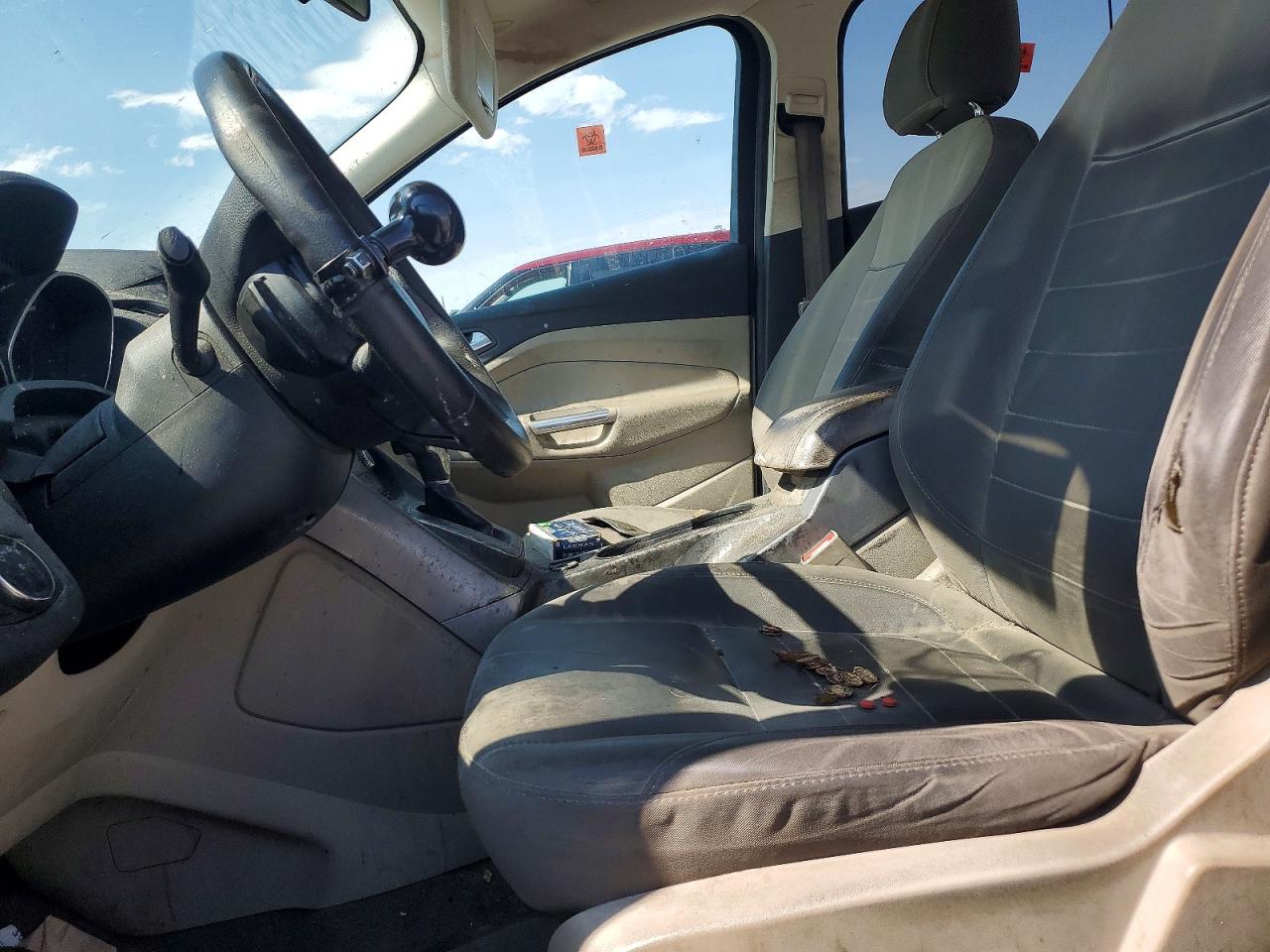 2014 Ford Escape Se White vin: 1FMCU9GX9EUA86235
