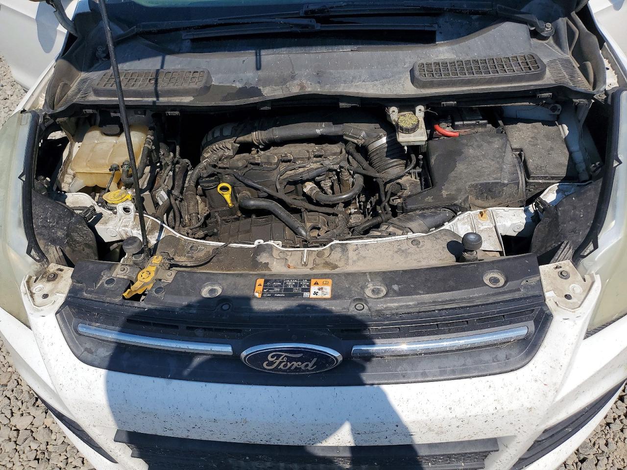 2014 Ford Escape Se White vin: 1FMCU9GX9EUA86235