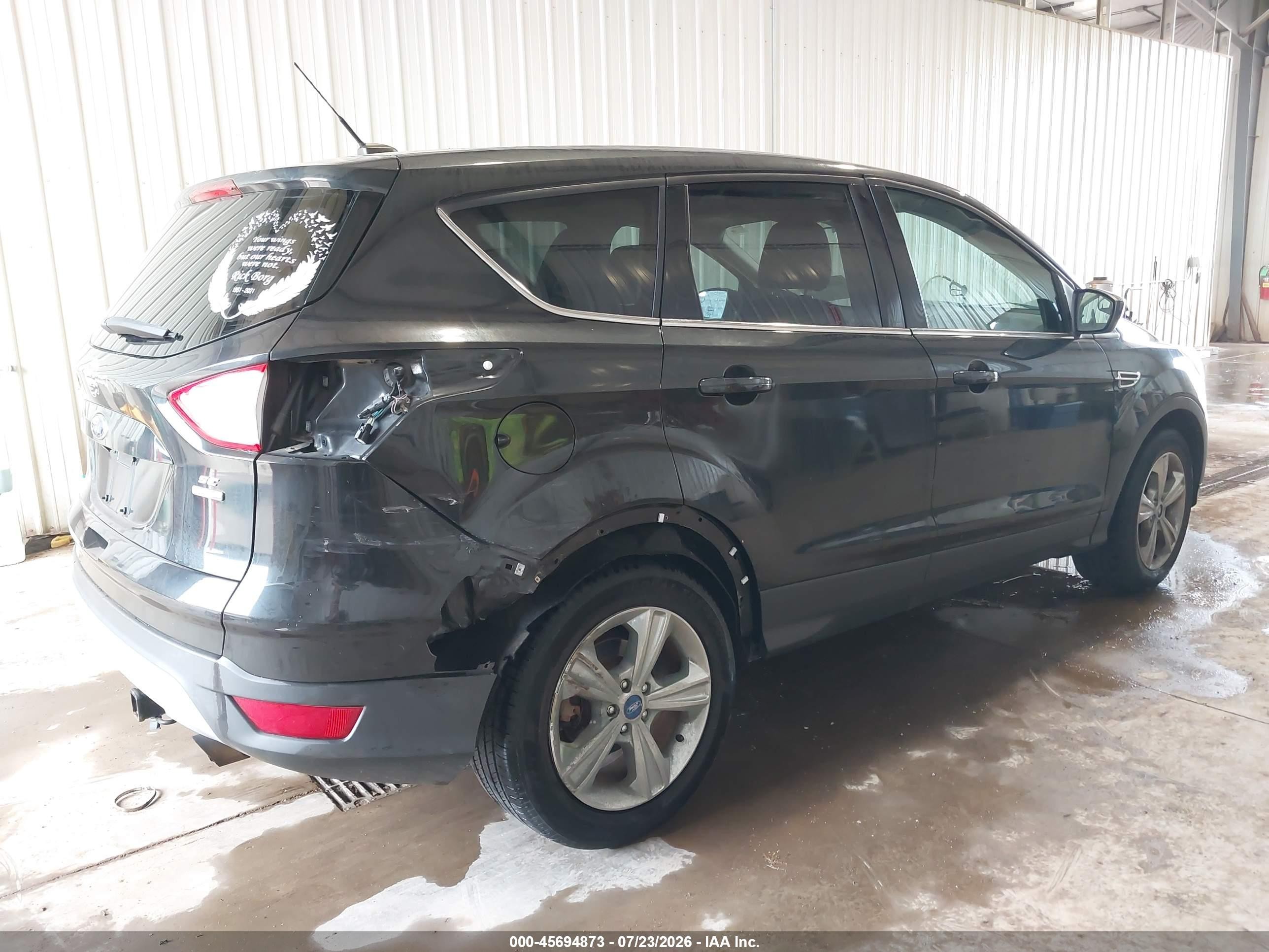 2014 Ford Escape Se Черный vin: 1FMCU9GX9EUA86638