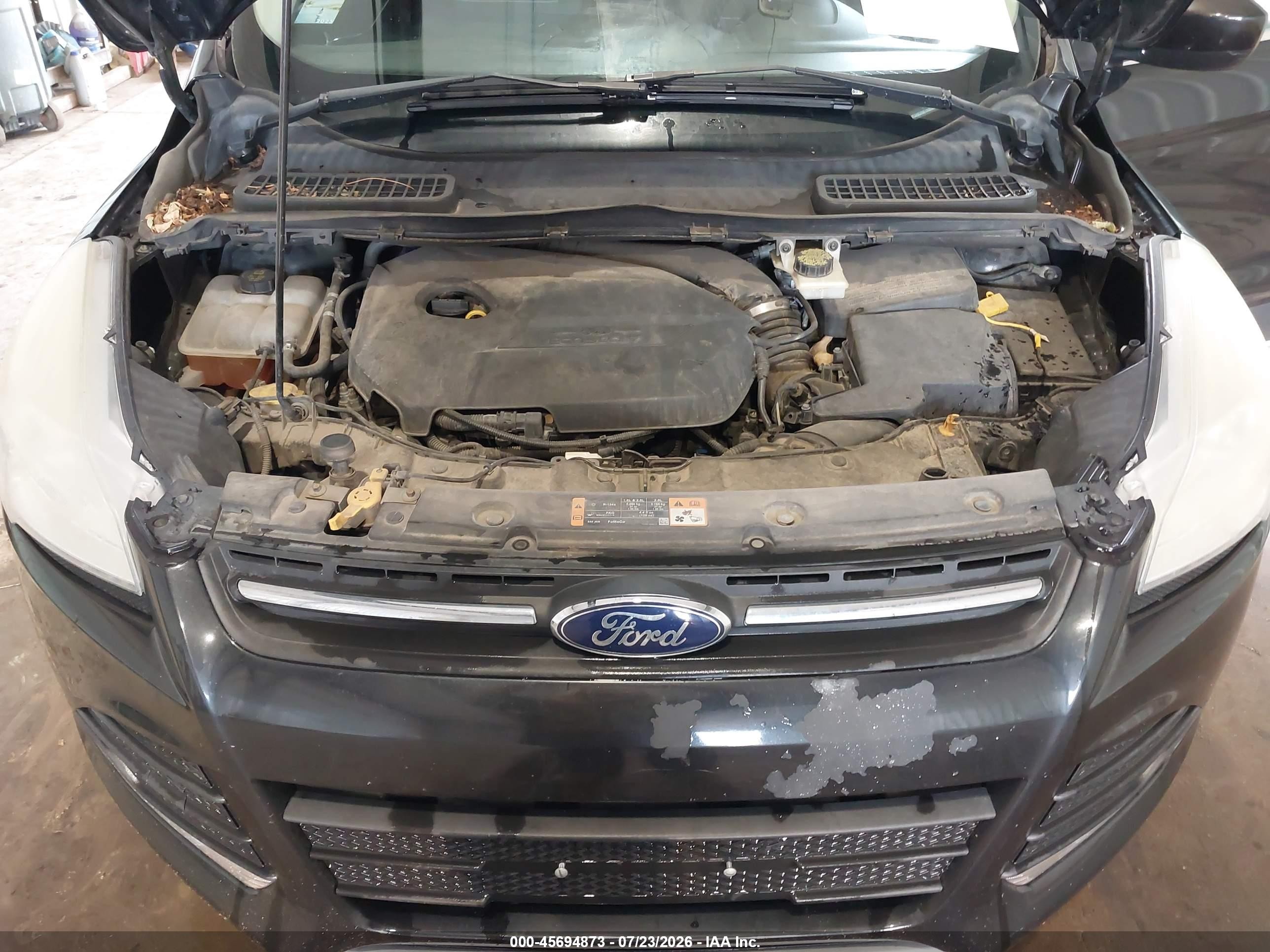 2014 Ford Escape Se Черный vin: 1FMCU9GX9EUA86638