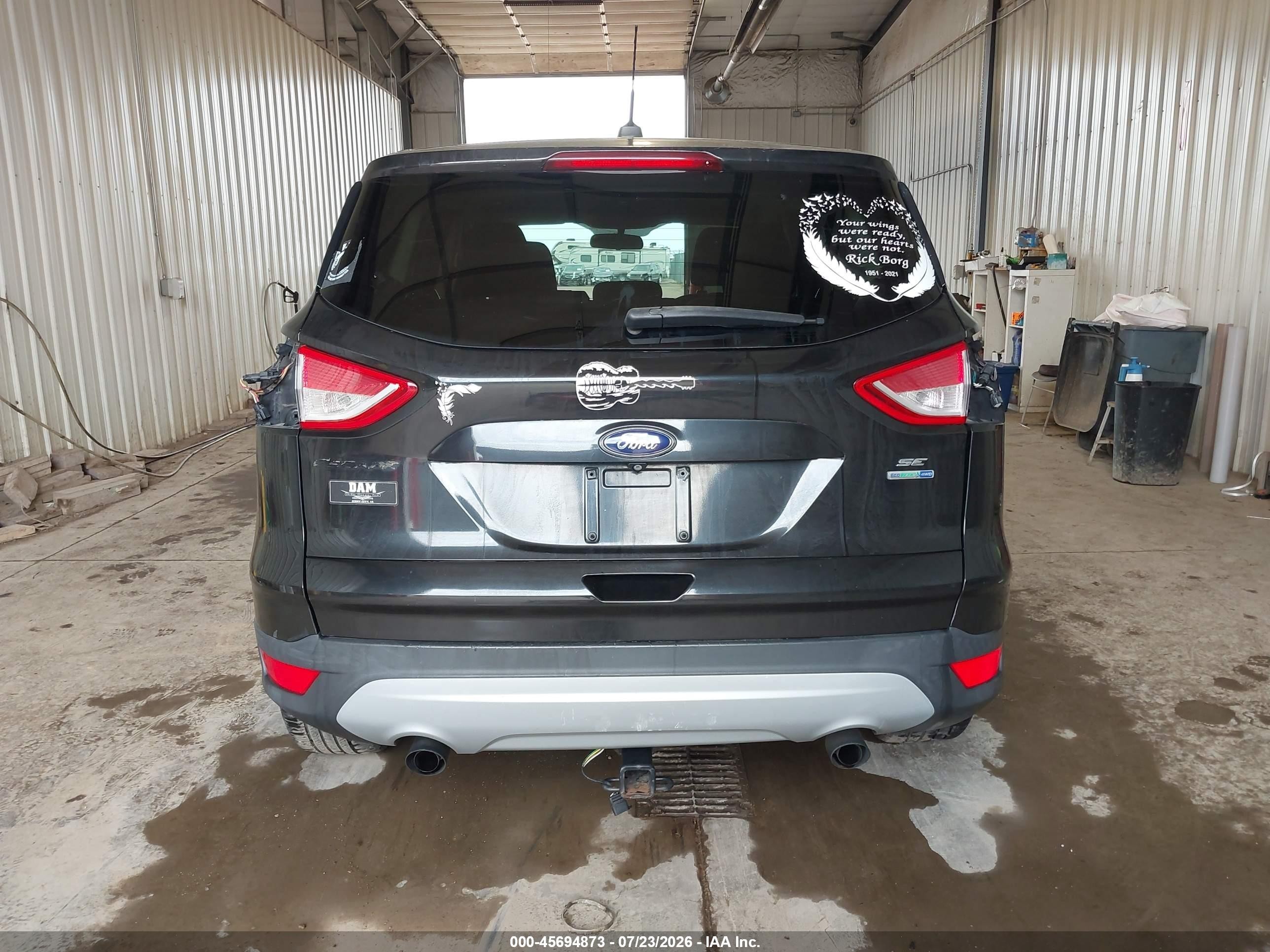 2014 Ford Escape Se Черный vin: 1FMCU9GX9EUA86638
