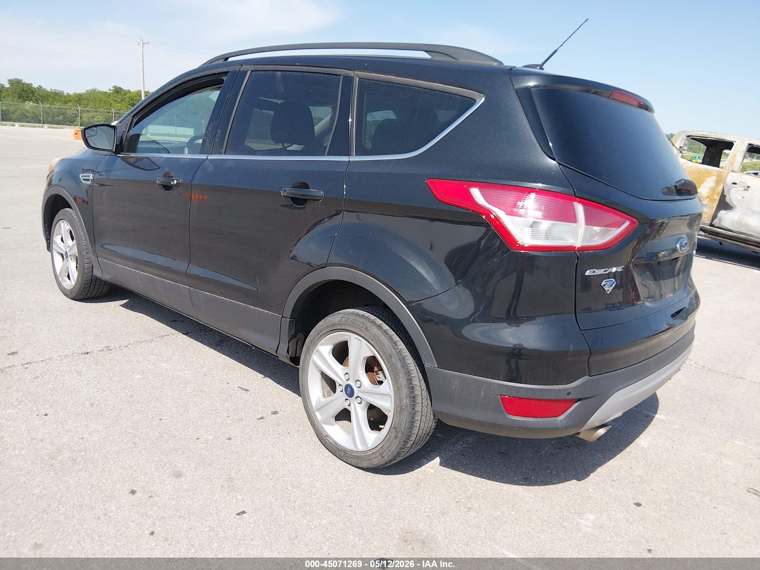 2014 Ford Escape Se Black vin: 1FMCU9GX9EUB19623
