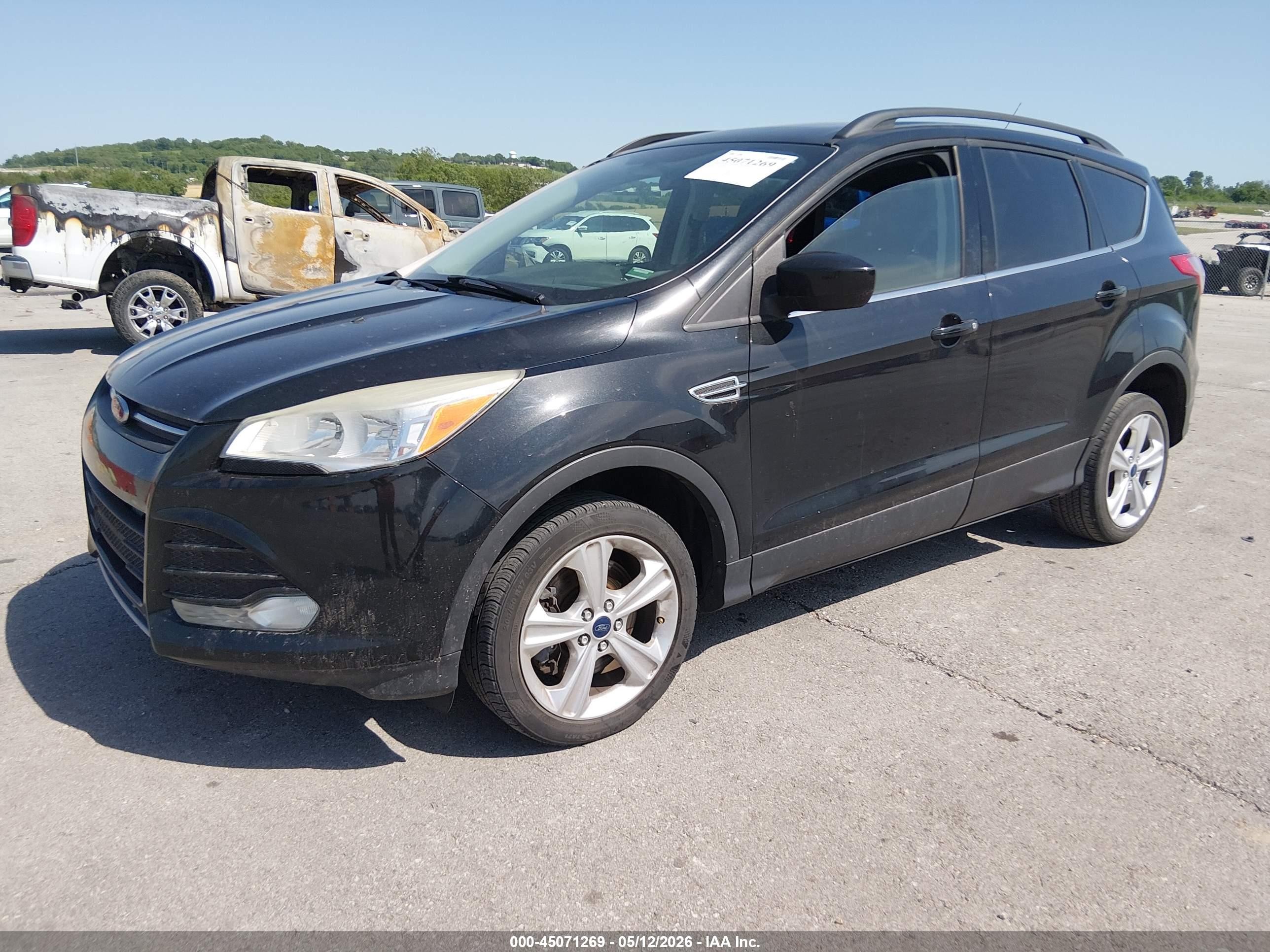 2014 Ford Escape Se Black vin: 1FMCU9GX9EUB19623