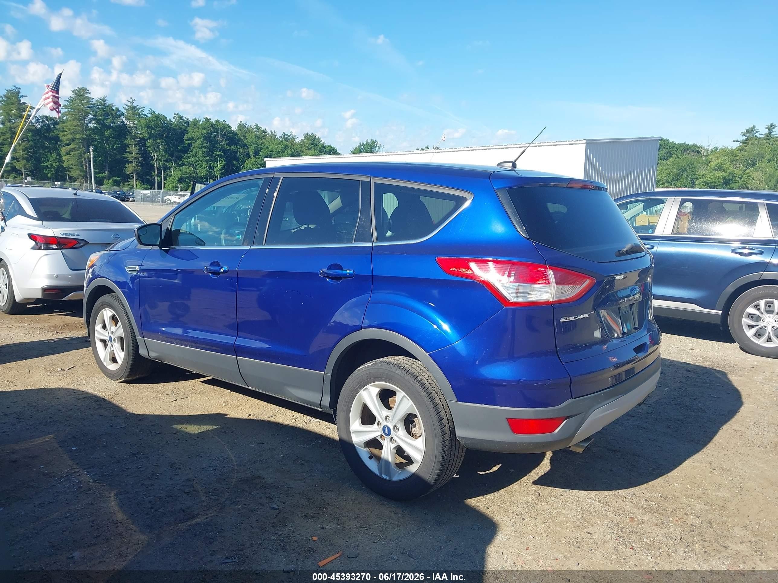 2014 Ford Escape Se Blue vin: 1FMCU9GX9EUB19718