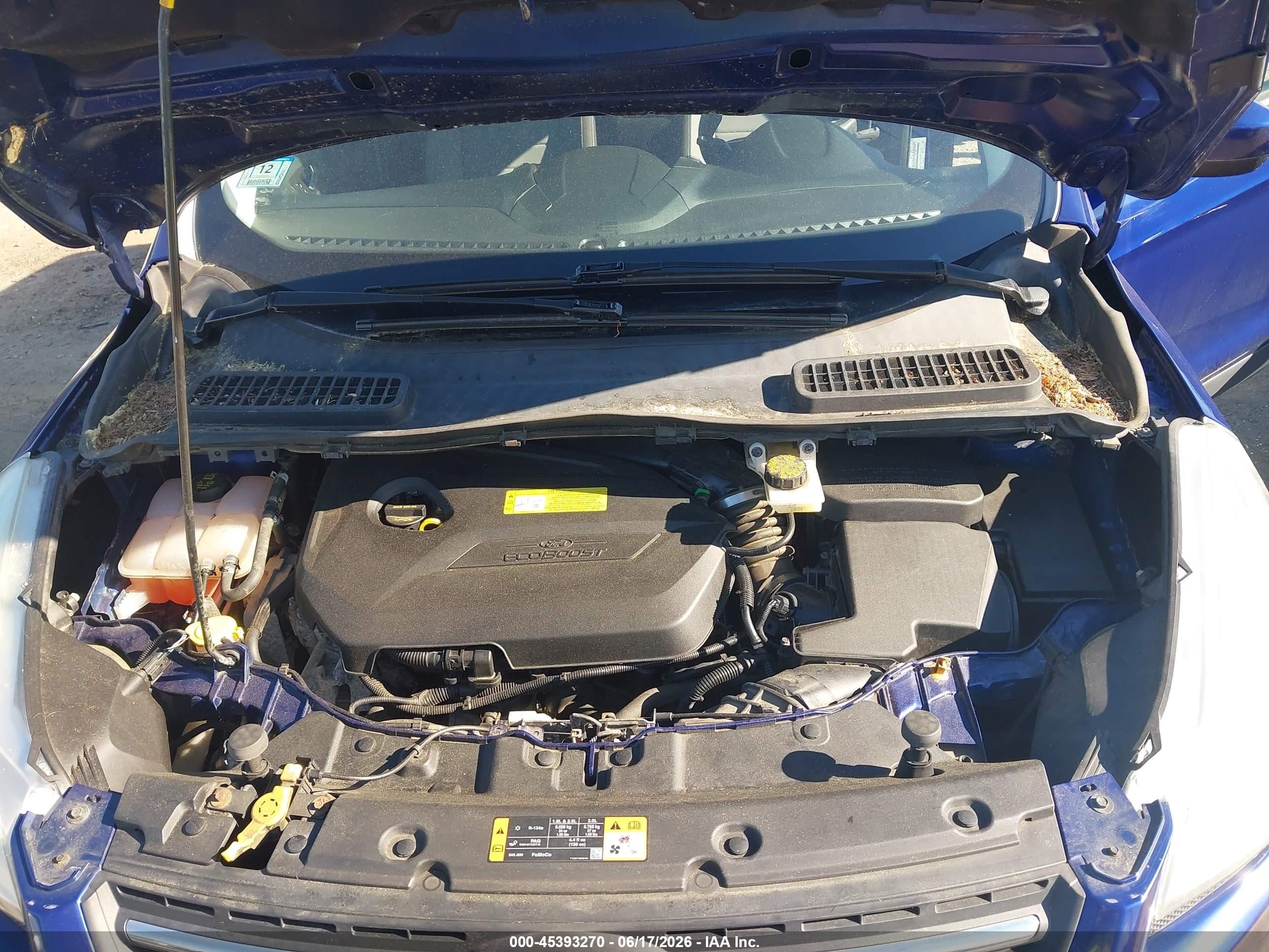 2014 Ford Escape Se Blue vin: 1FMCU9GX9EUB19718