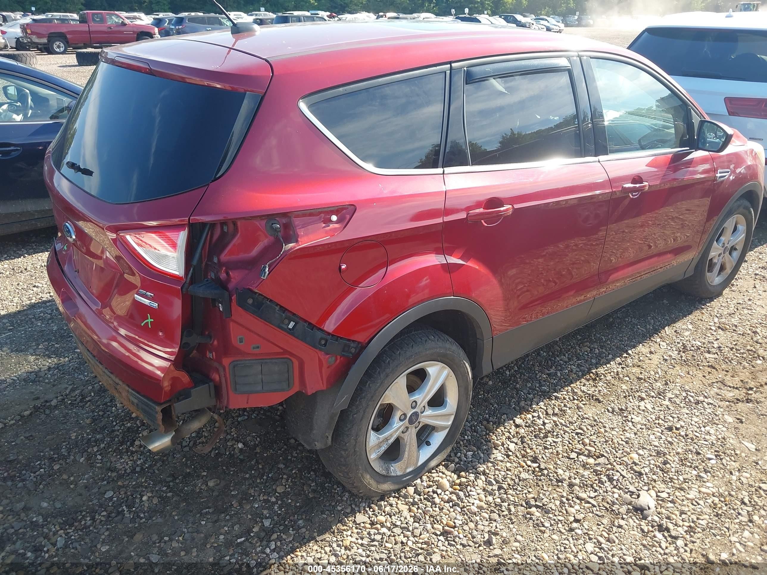 2014 Ford Escape Se Красный vin: 1FMCU9GX9EUB53058