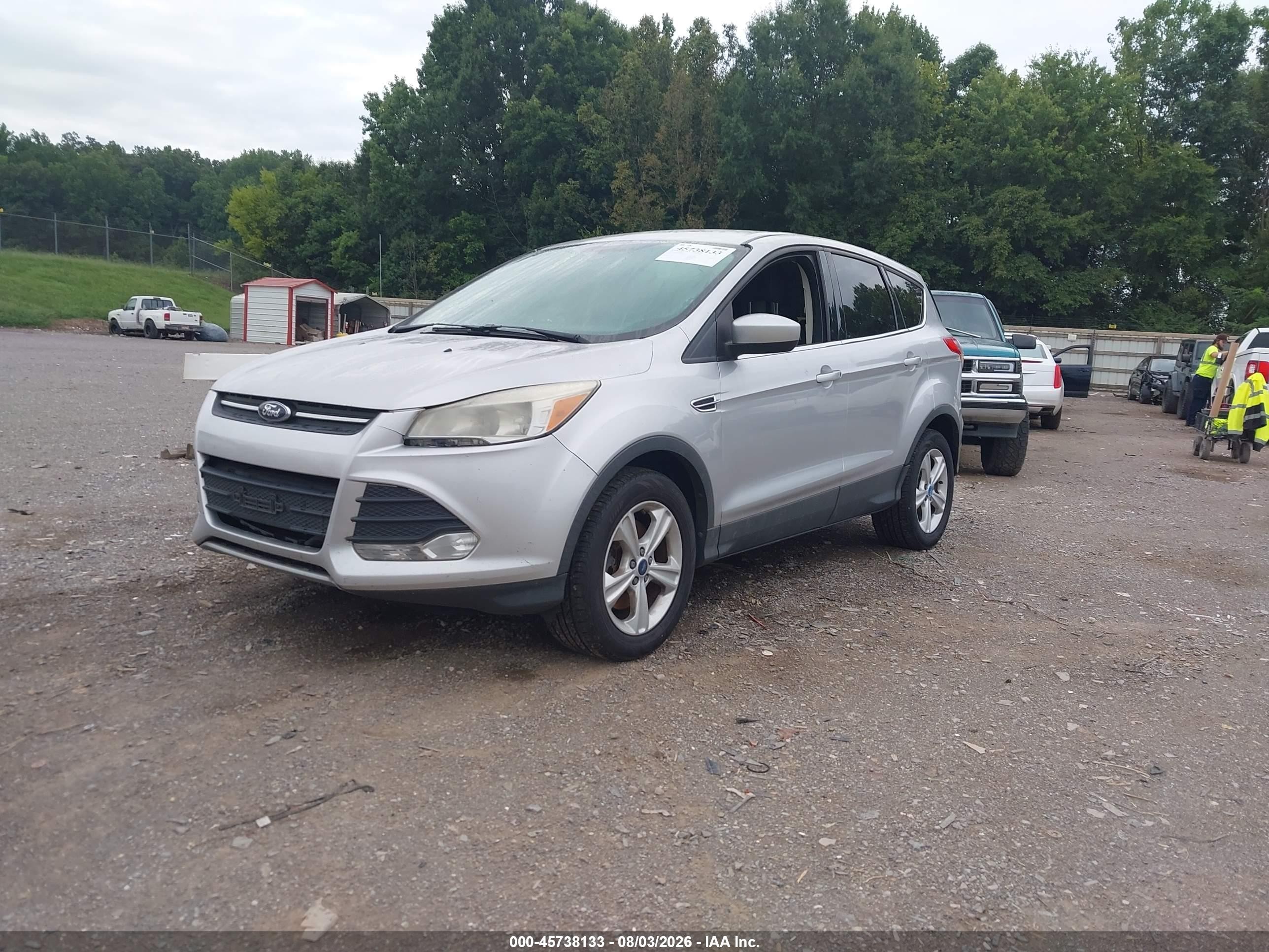 2014 Ford Escape Se Silver vin: 1FMCU9GX9EUB85976
