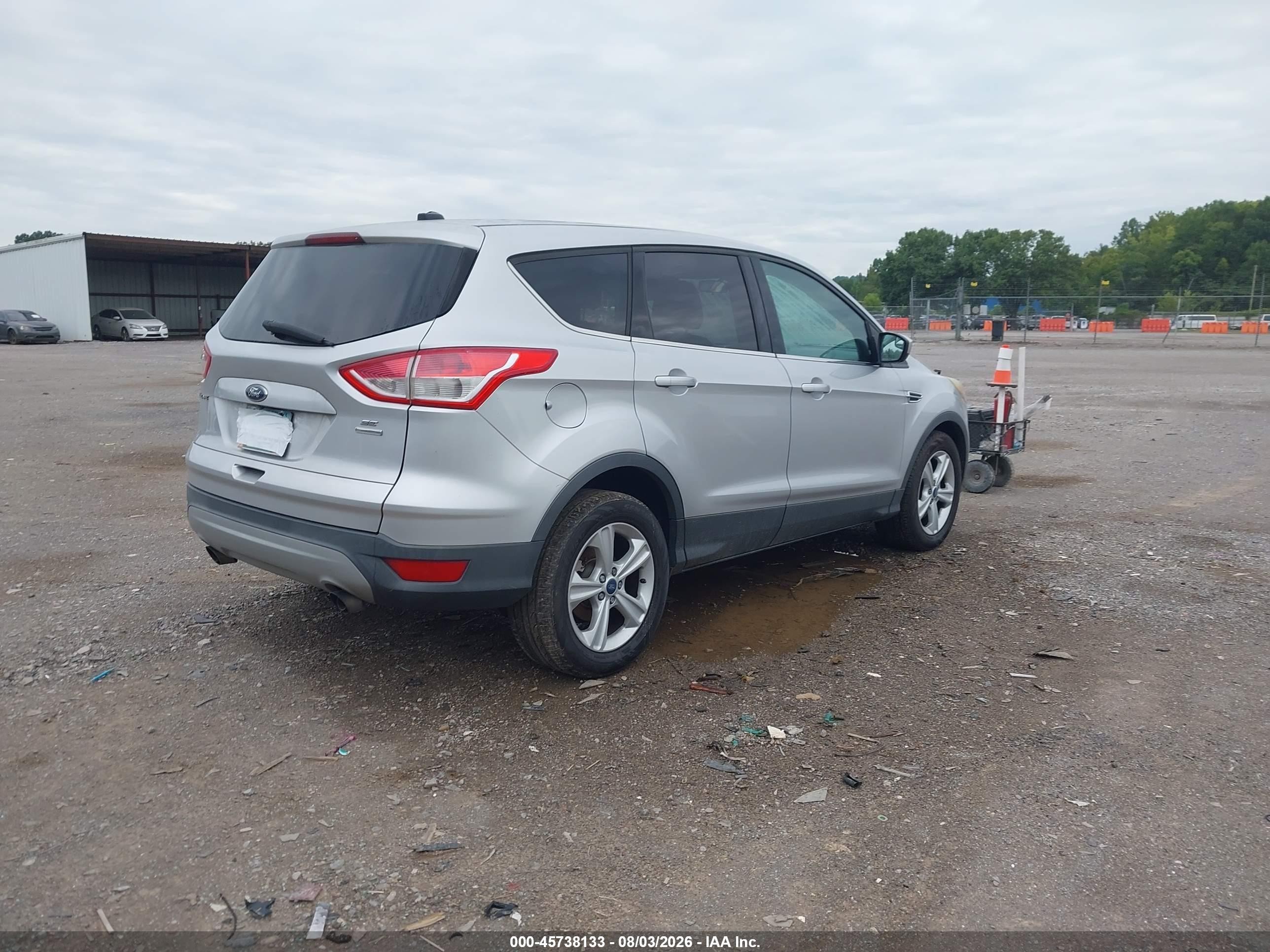 2014 Ford Escape Se Silver vin: 1FMCU9GX9EUB85976