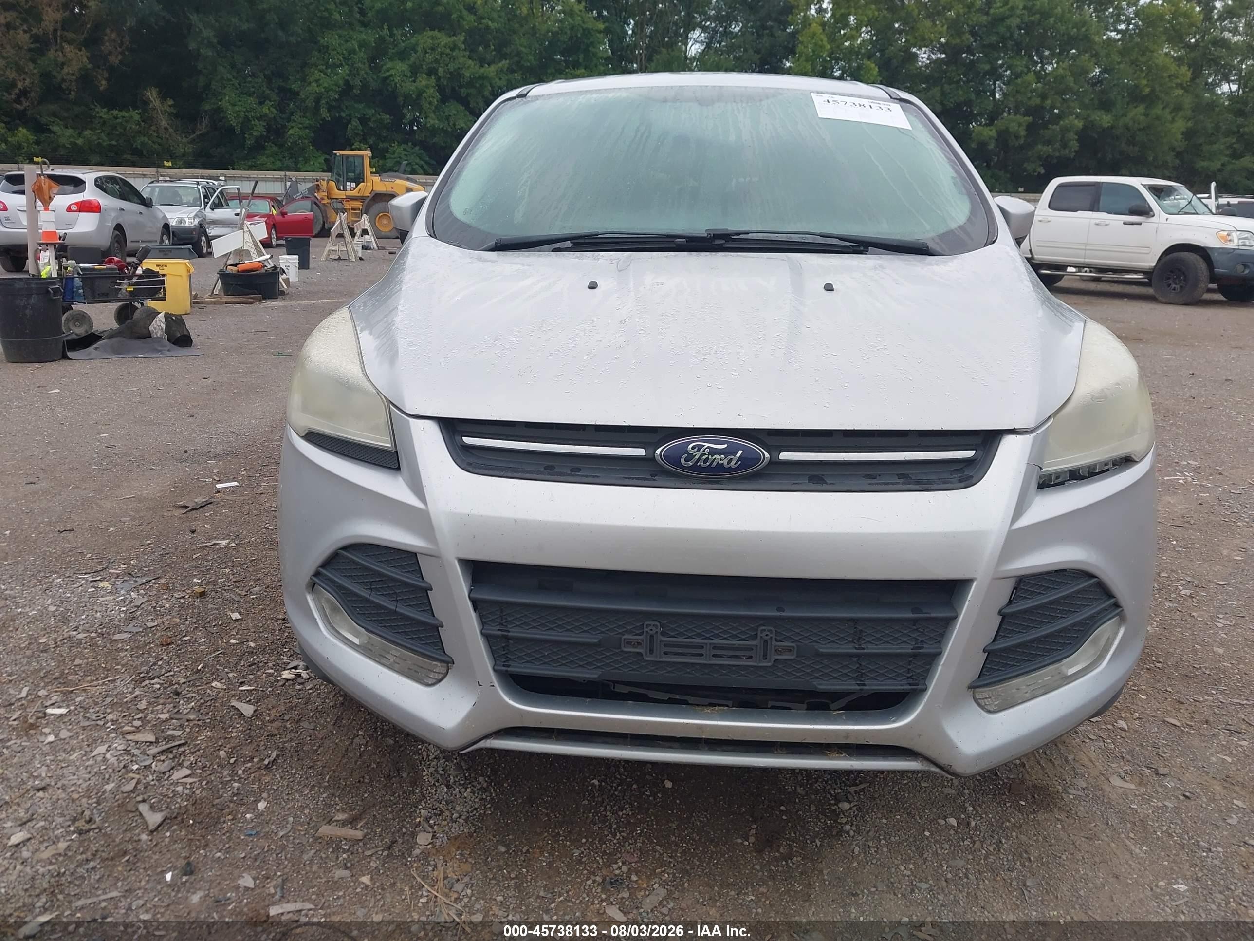 2014 Ford Escape Se Silver vin: 1FMCU9GX9EUB85976
