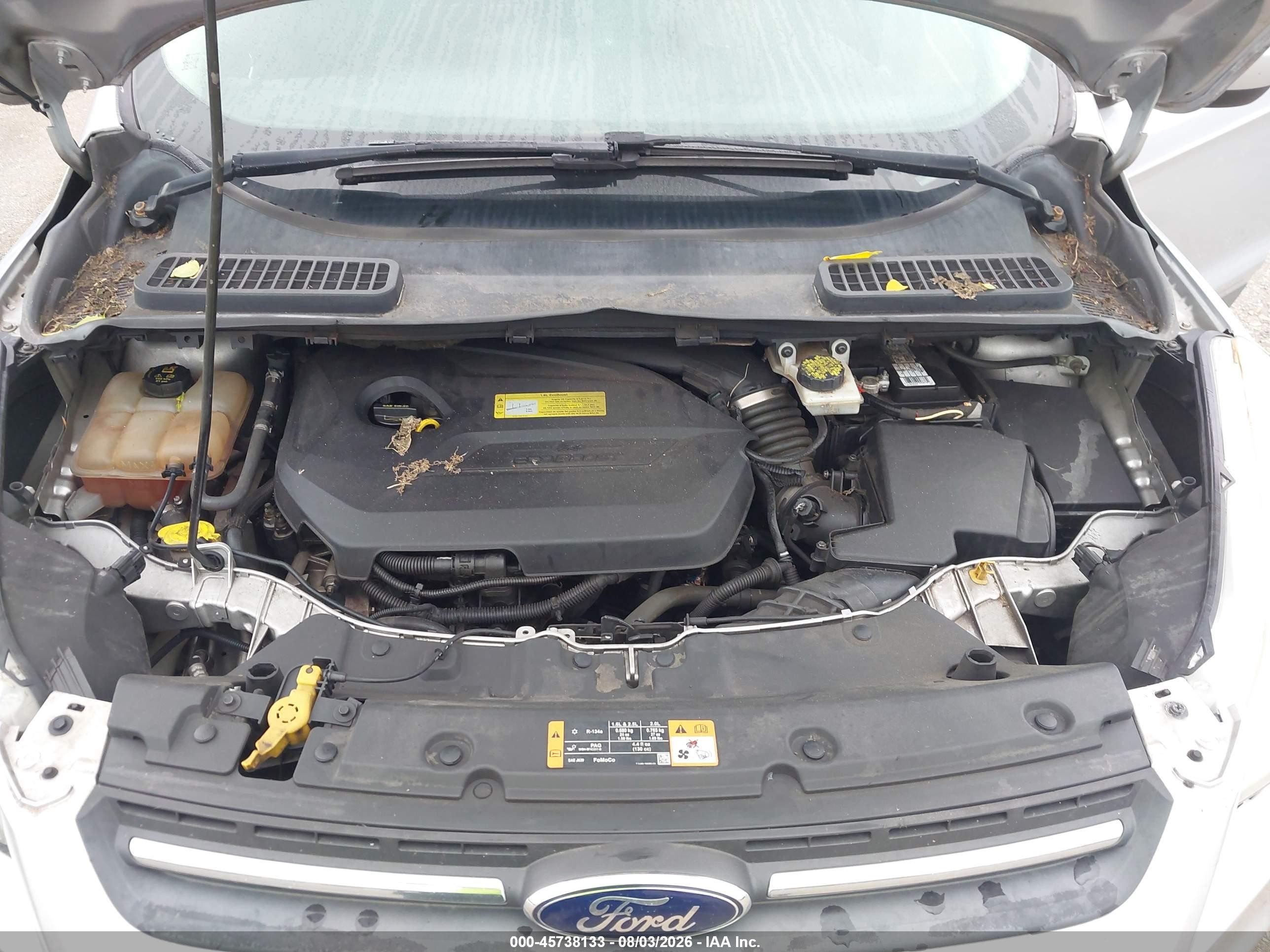 2014 Ford Escape Se Silver vin: 1FMCU9GX9EUB85976