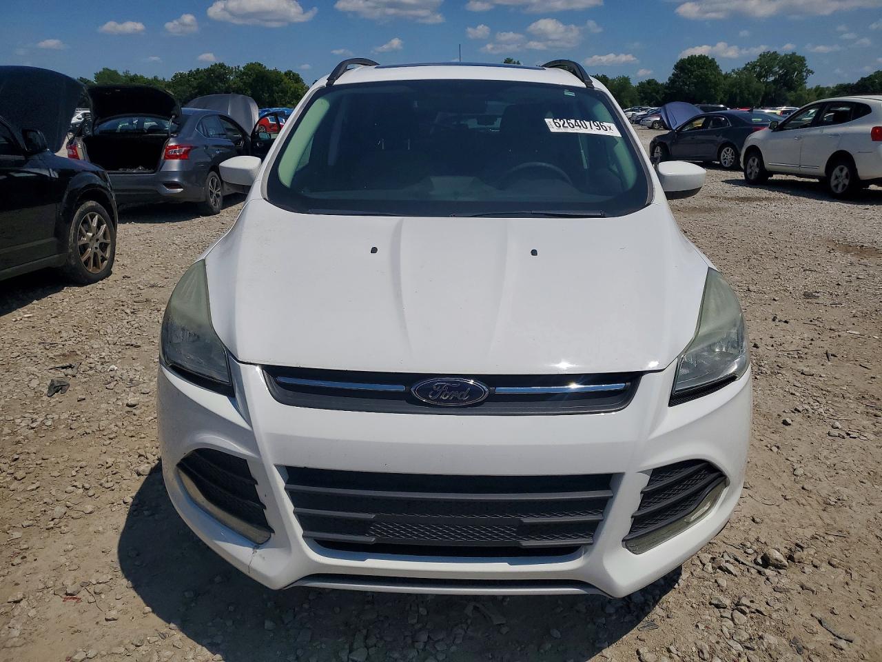 2014 Ford Escape Se White vin: 1FMCU9GX9EUB96038