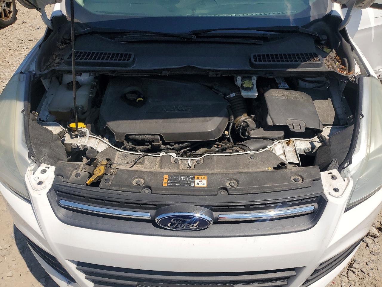2014 Ford Escape Se White vin: 1FMCU9GX9EUB96038