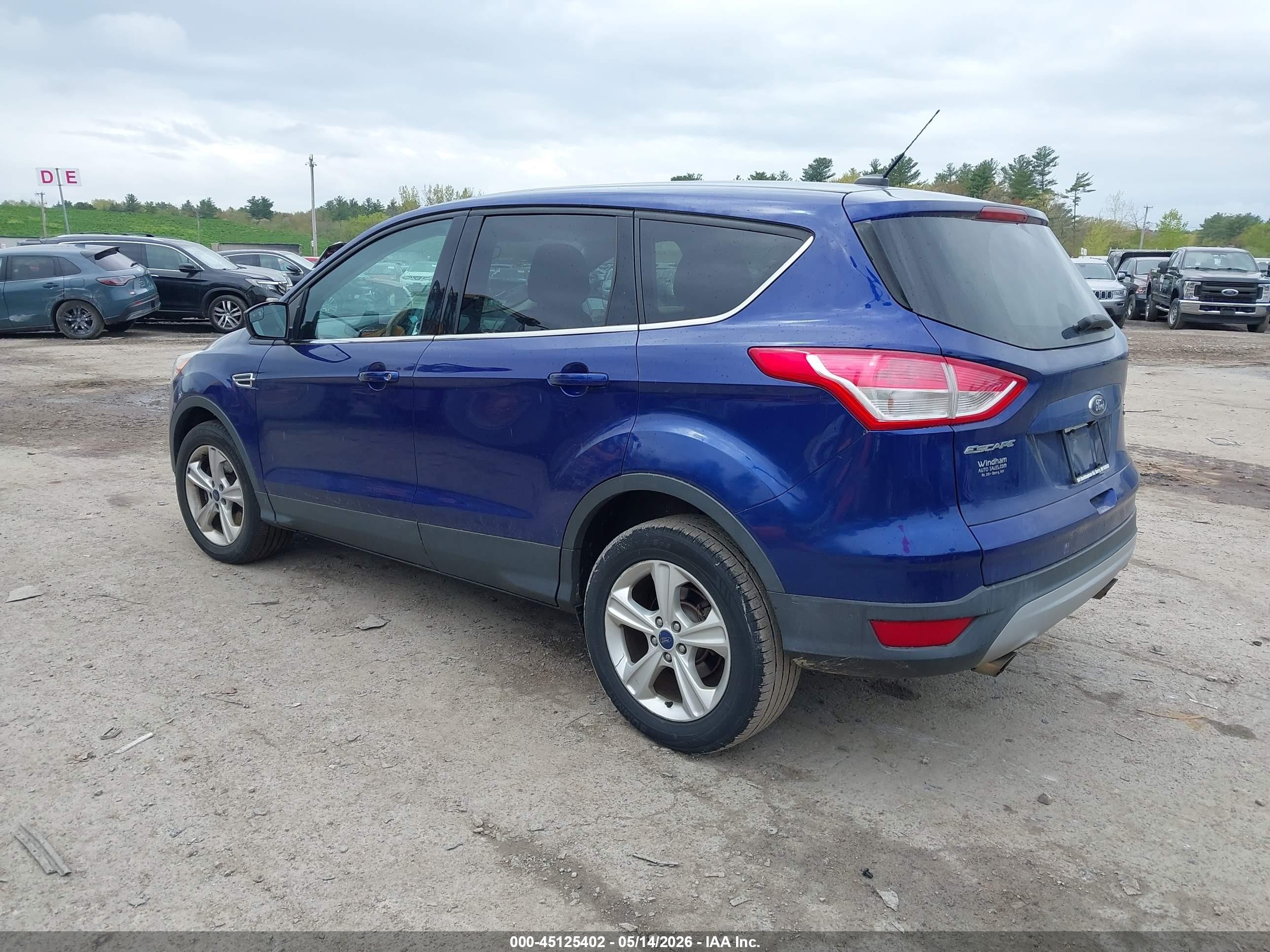2014 Ford Escape Se Black vin: 1FMCU9GX9EUC13825