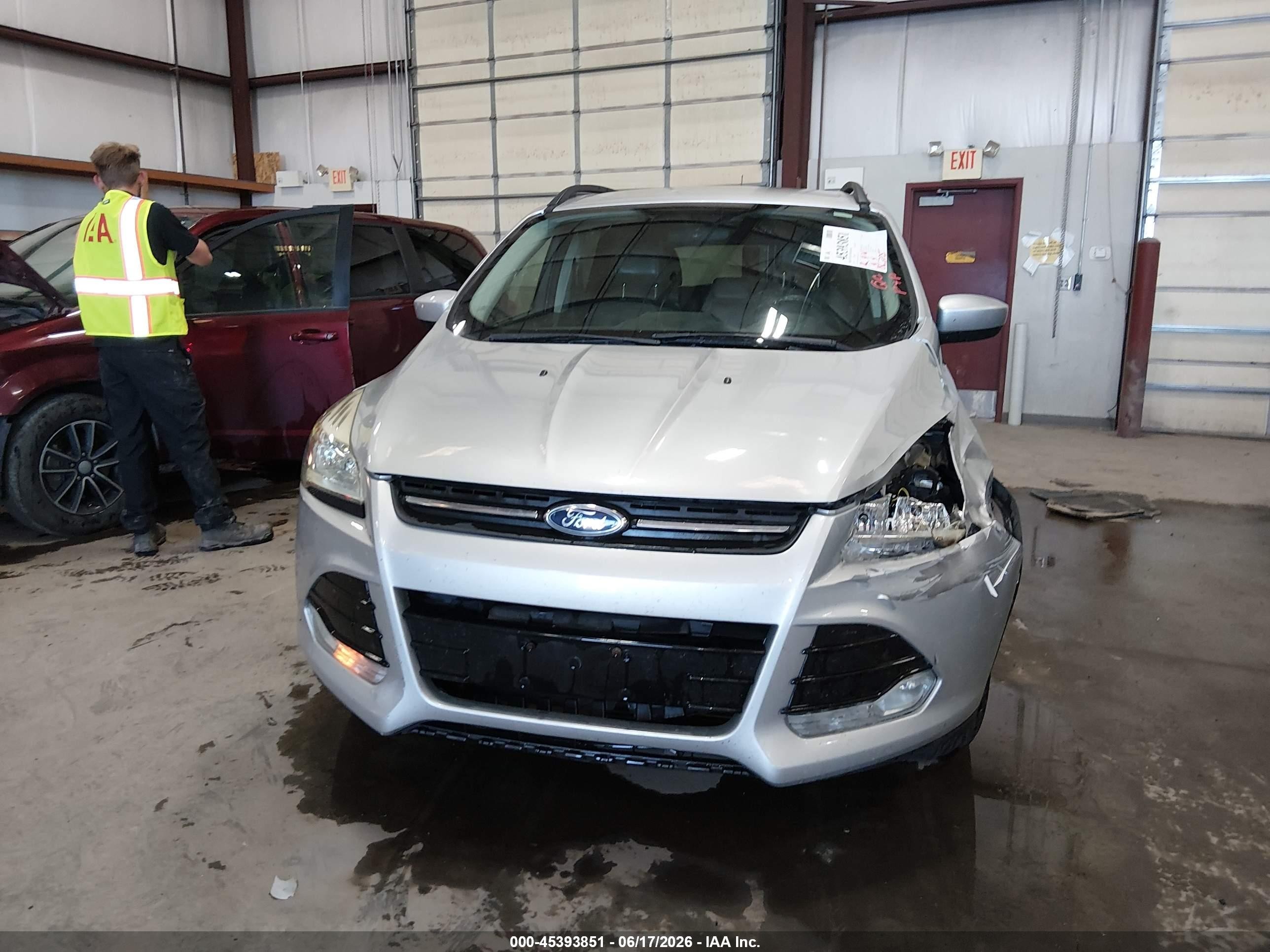 2014 Ford Escape Se Gray vin: 1FMCU9GX9EUC66766