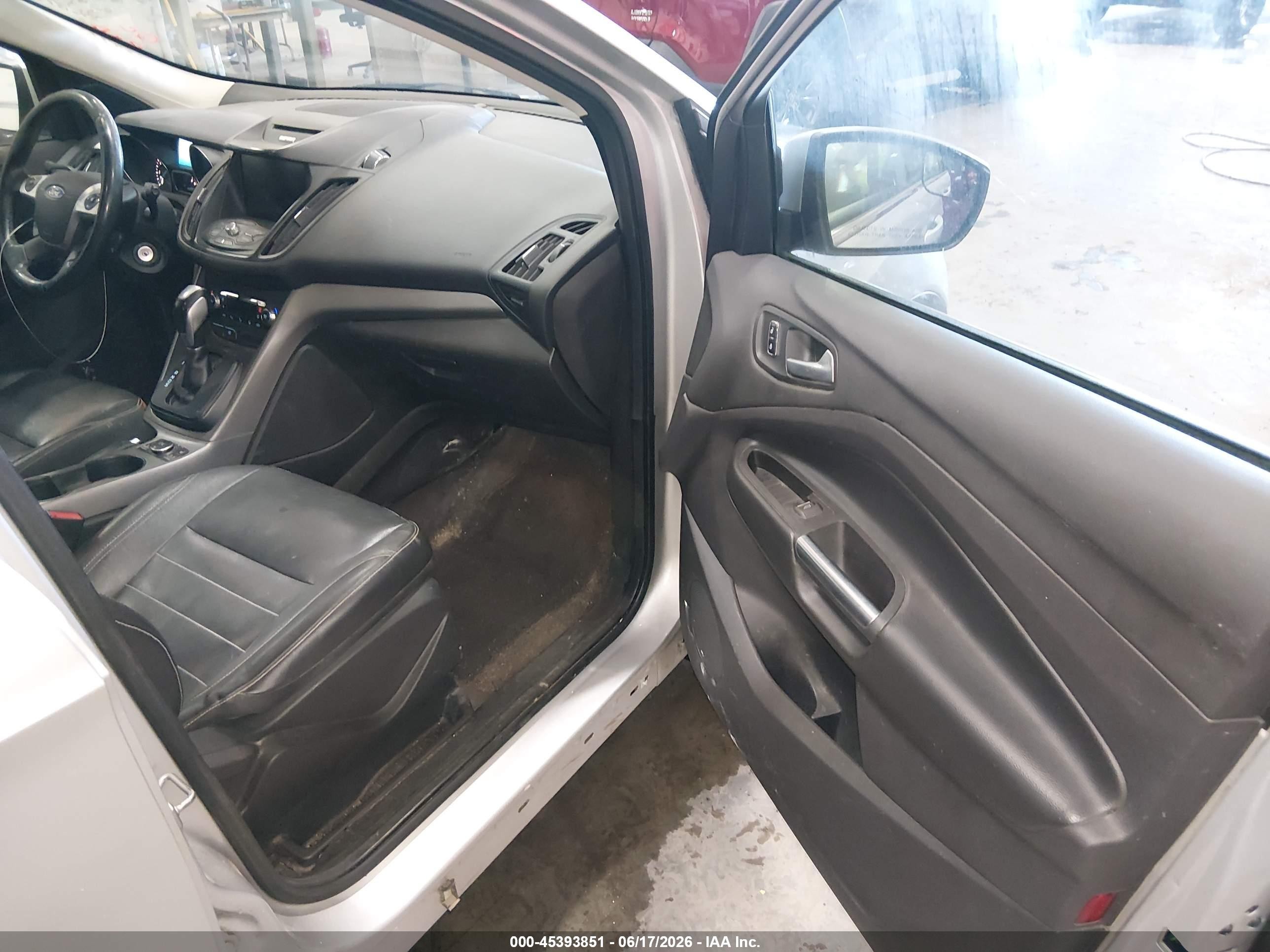 2014 Ford Escape Se Gray vin: 1FMCU9GX9EUC66766