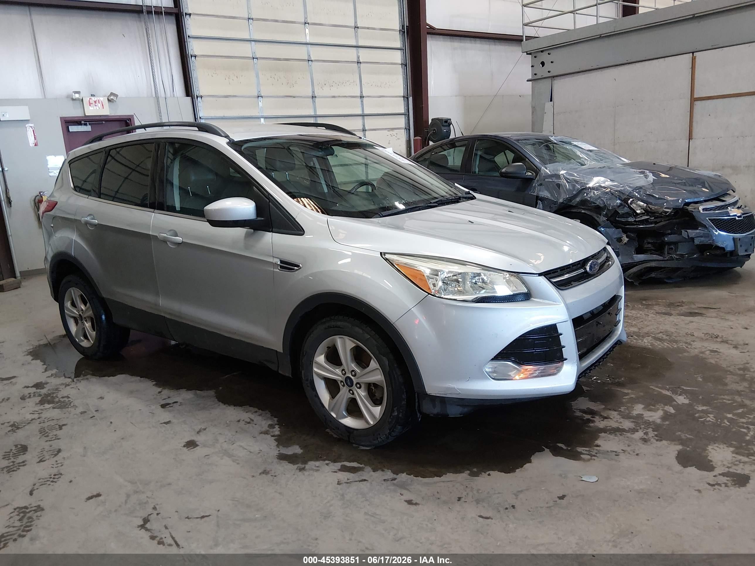 2014 Ford Escape Se Gray vin: 1FMCU9GX9EUC66766