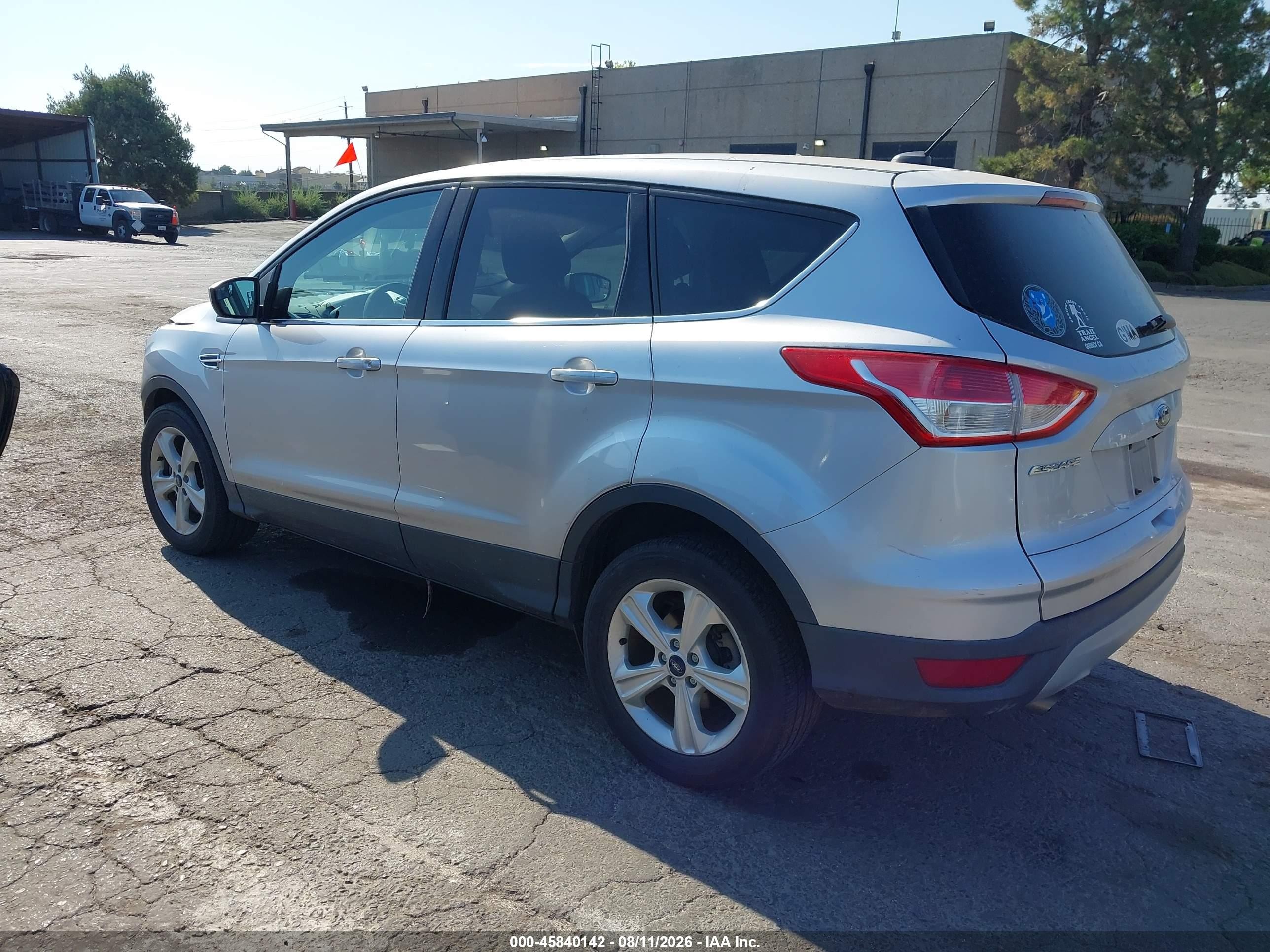 2014 Ford Escape Se Silver vin: 1FMCU9GX9EUD37707