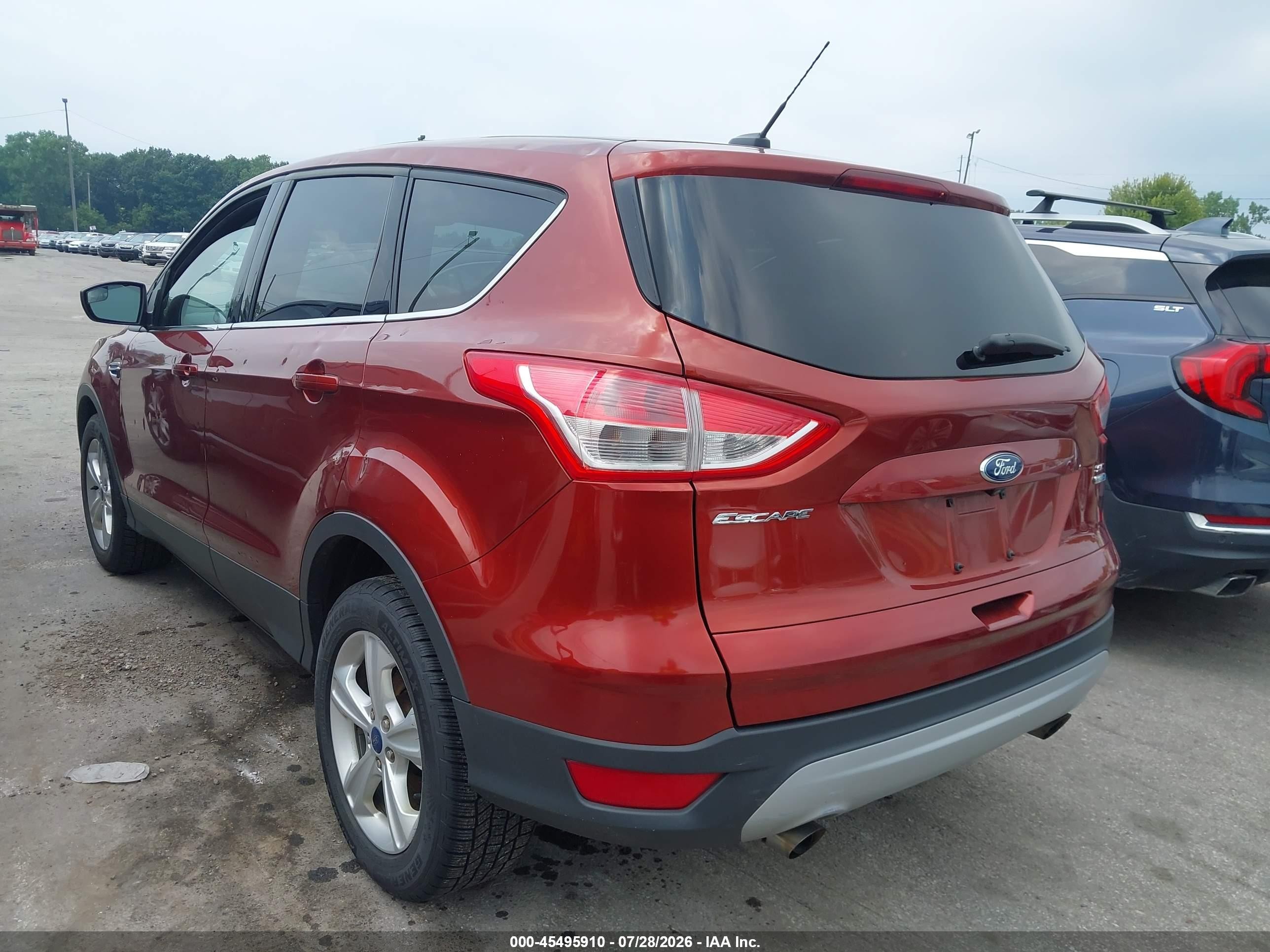 2015 Ford Escape Se Orange vin: 1FMCU9GX9FUA38980