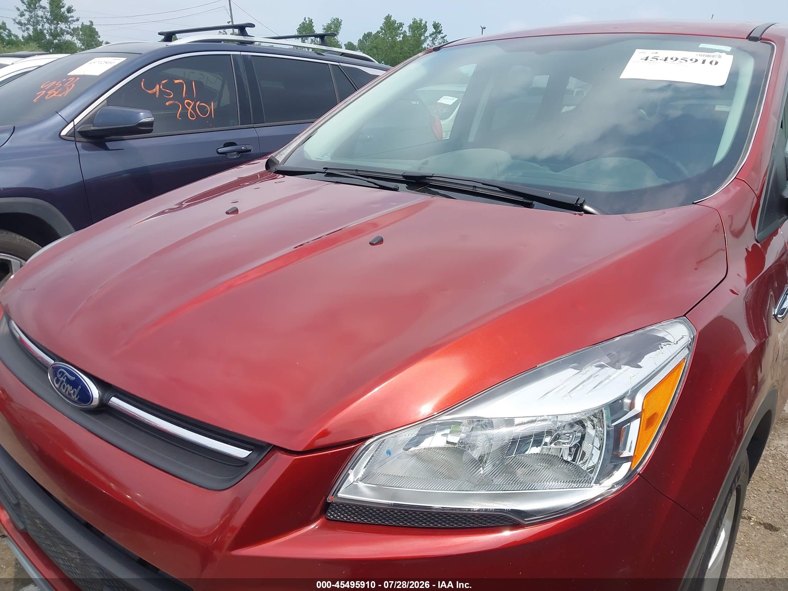 2015 Ford Escape Se Orange vin: 1FMCU9GX9FUA38980