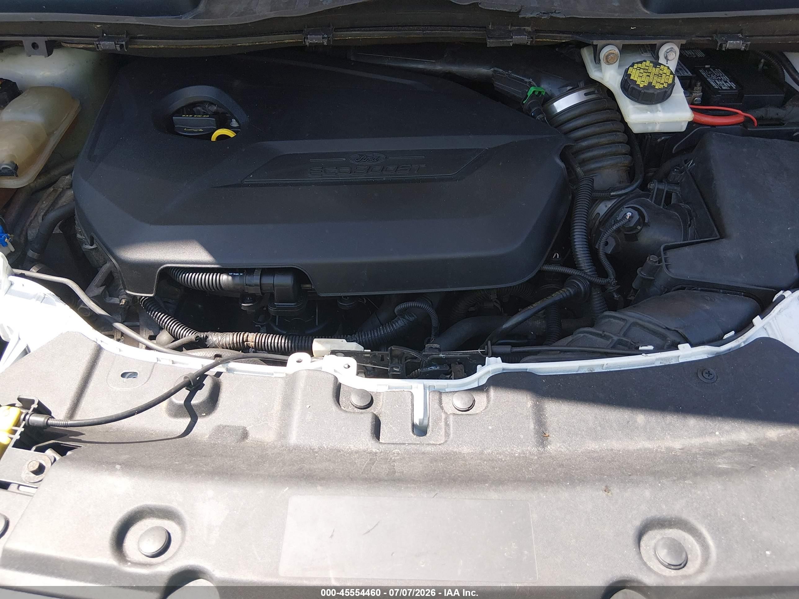 2015 Ford Escape Se White vin: 1FMCU9GX9FUB01771