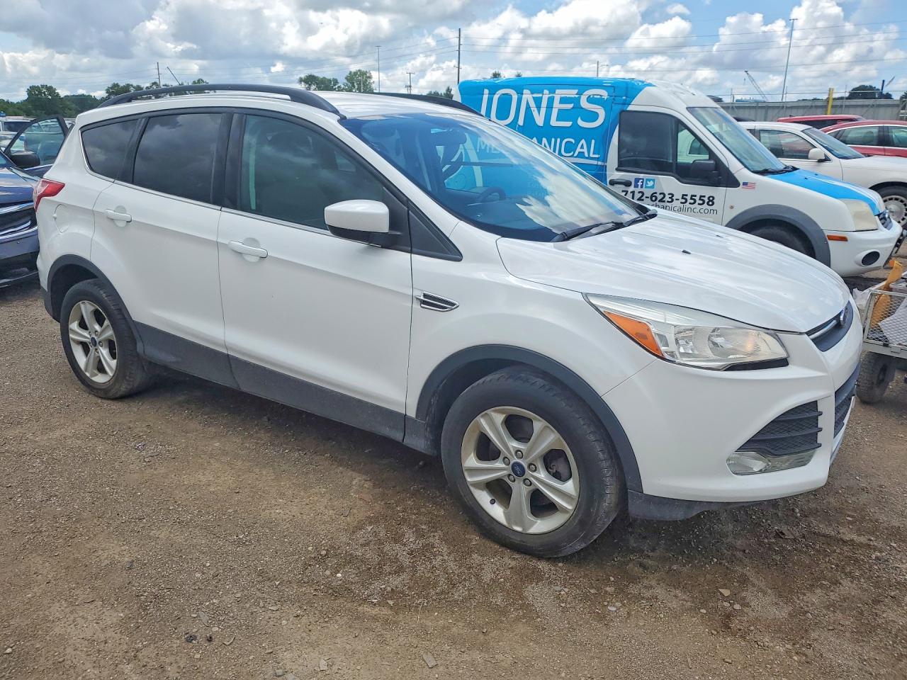 2015 Ford Escape Se White vin: 1FMCU9GX9FUB09031