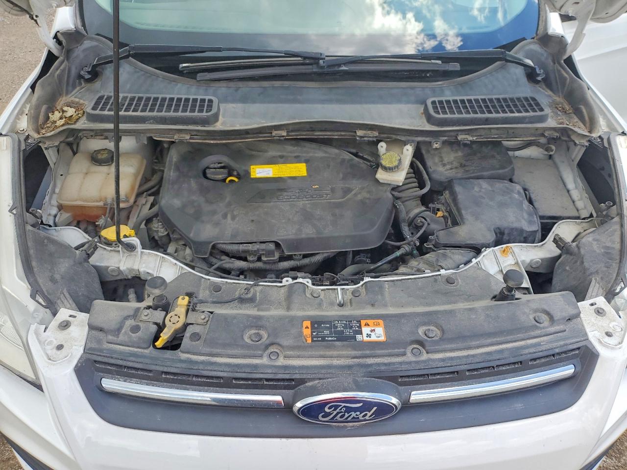2015 Ford Escape Se White vin: 1FMCU9GX9FUB09031