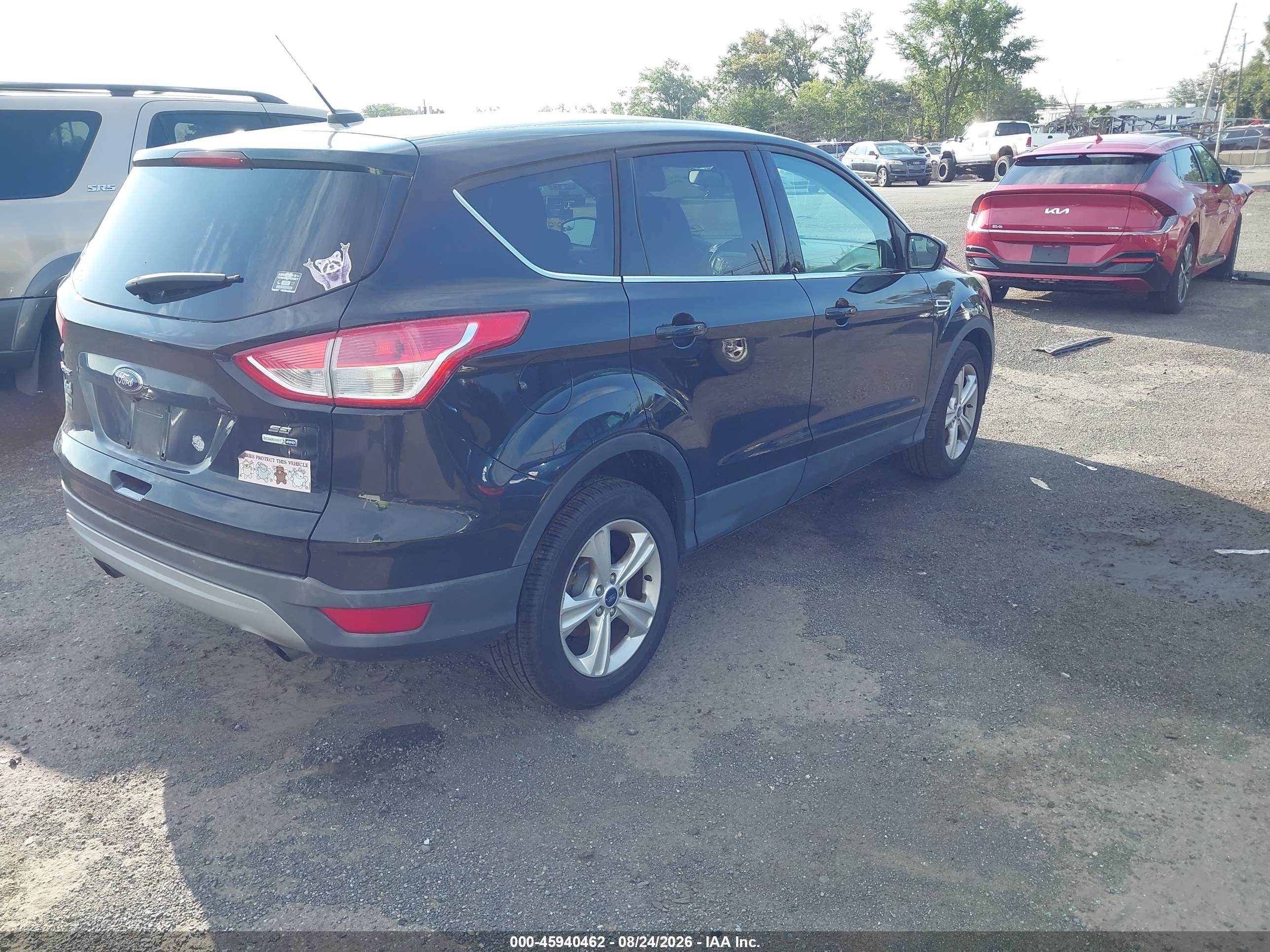 2015 Ford Escape Se Black vin: 1FMCU9GX9FUB15279