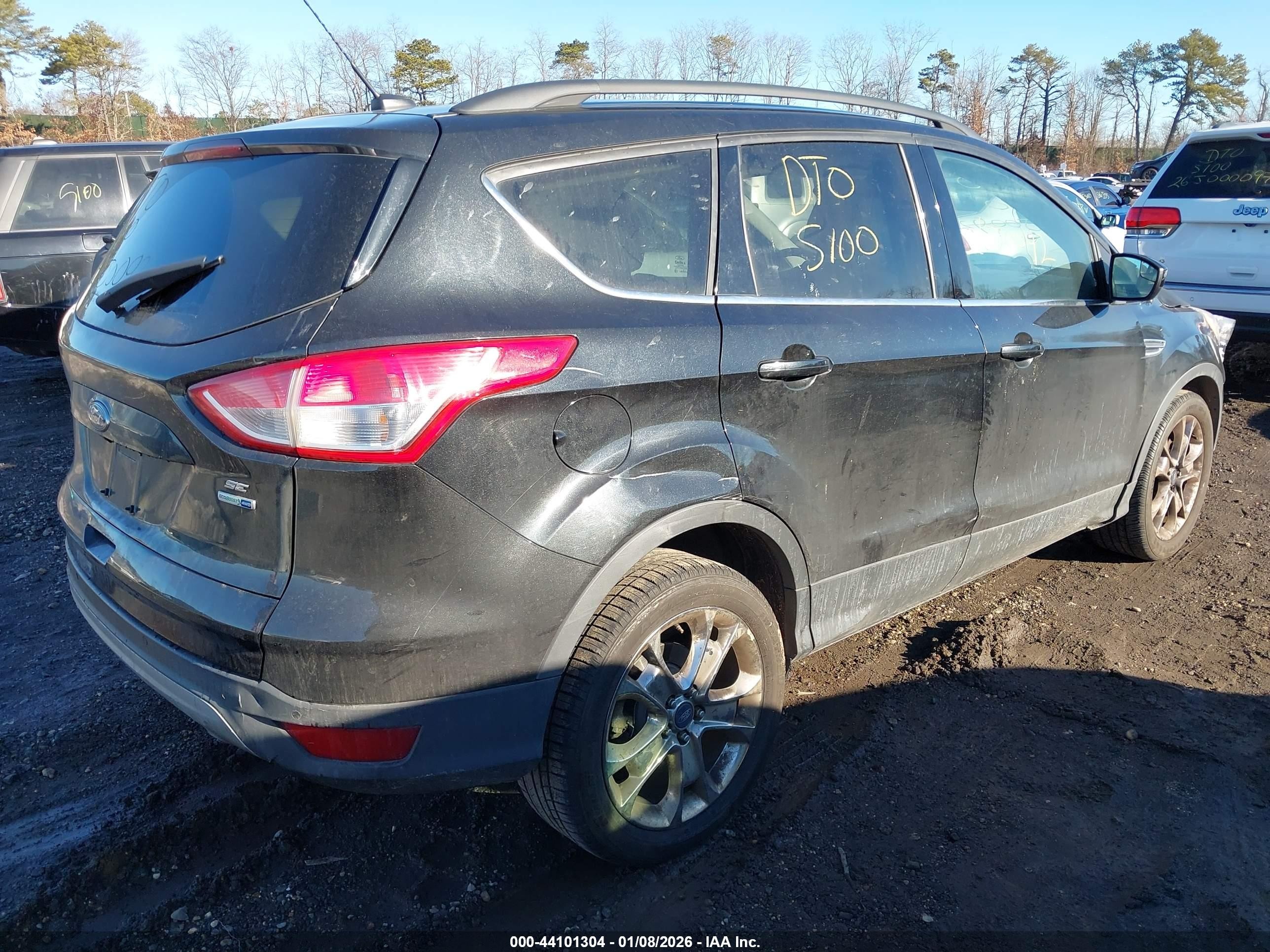 2015 Ford Escape Se Black vin: 1FMCU9GX9FUB15878