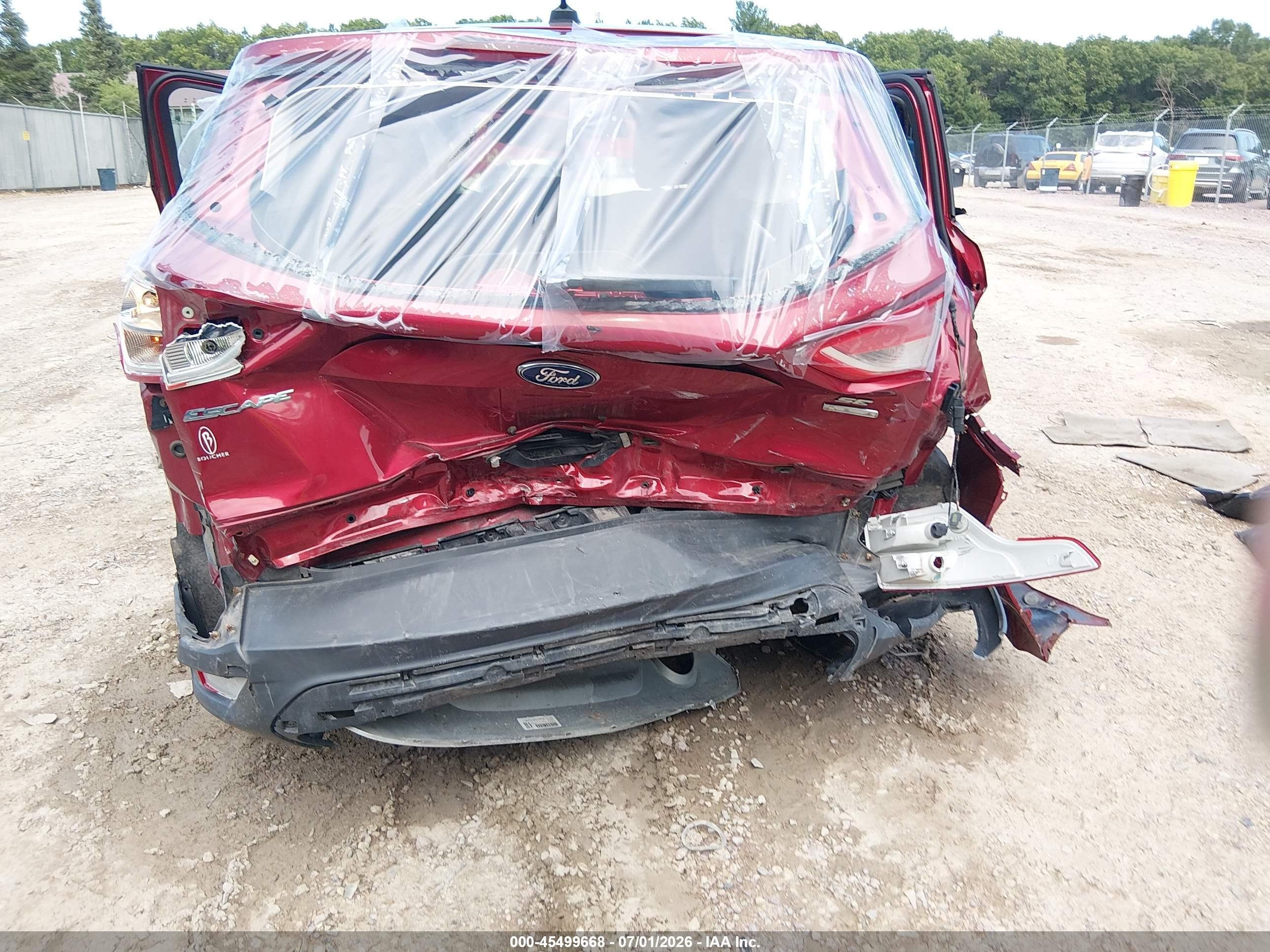 2015 Ford Escape Se Burgundy vin: 1FMCU9GX9FUB19266