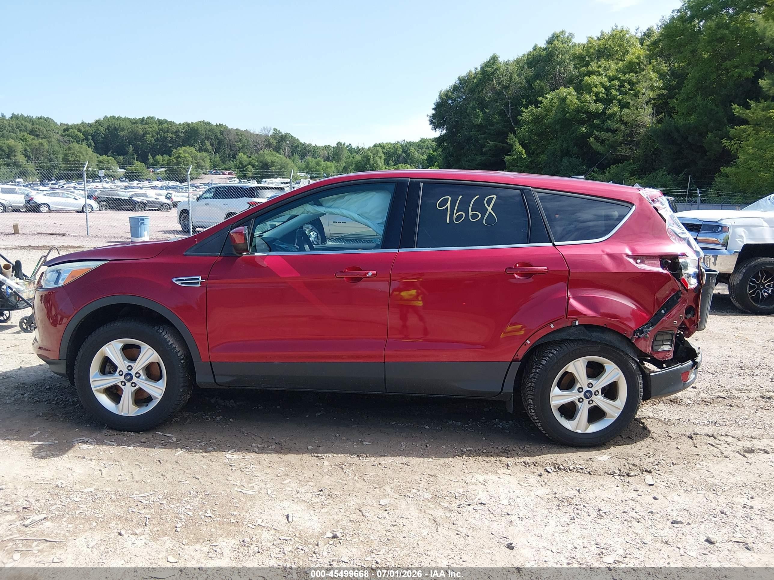2015 Ford Escape Se Burgundy vin: 1FMCU9GX9FUB19266