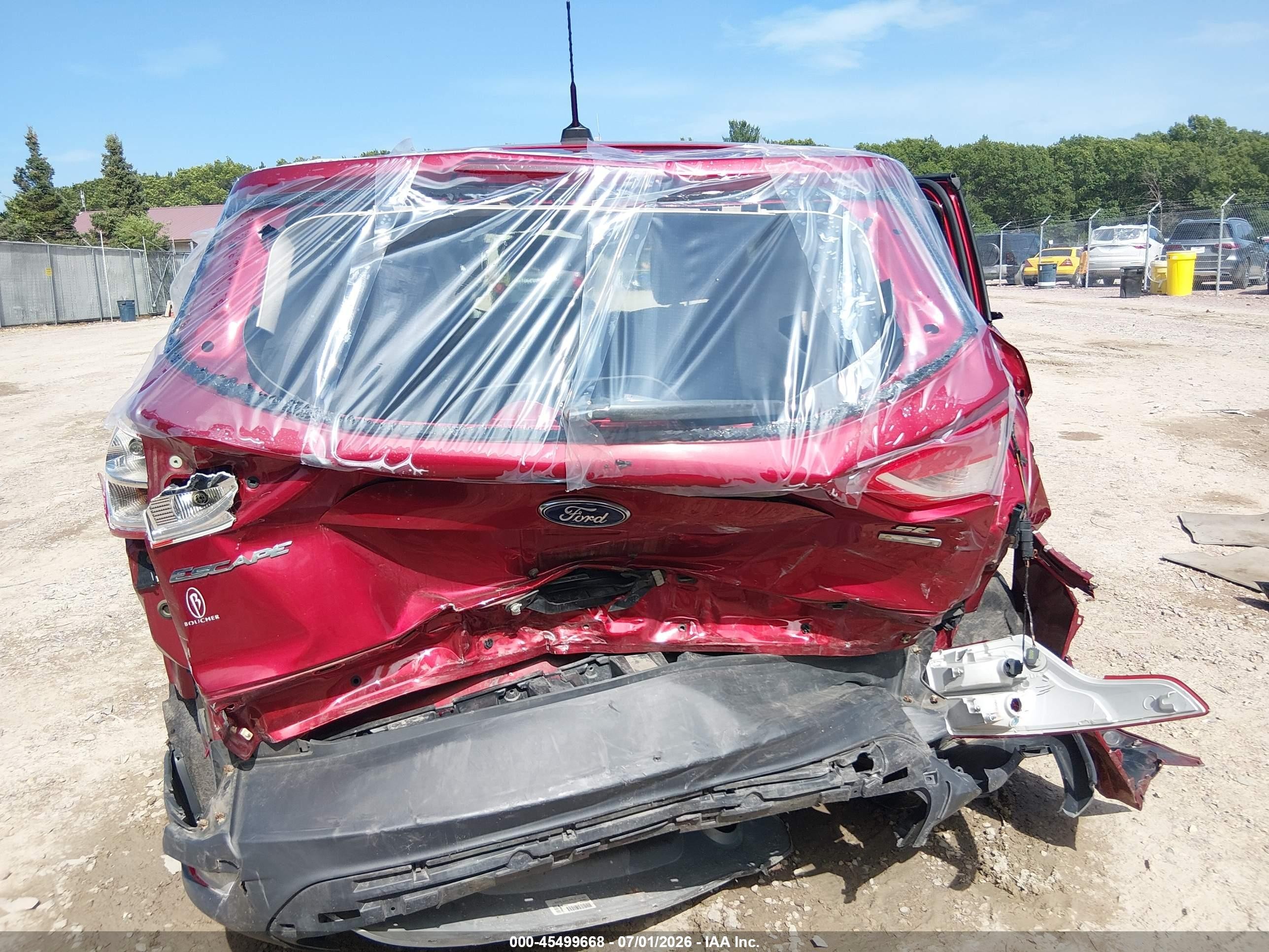 2015 Ford Escape Se Burgundy vin: 1FMCU9GX9FUB19266