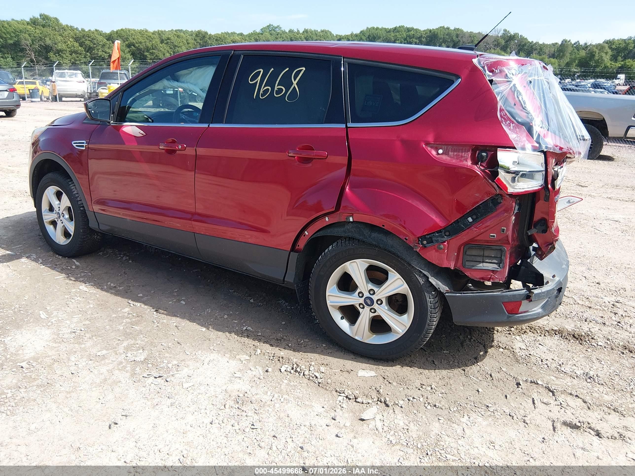 2015 Ford Escape Se Burgundy vin: 1FMCU9GX9FUB19266